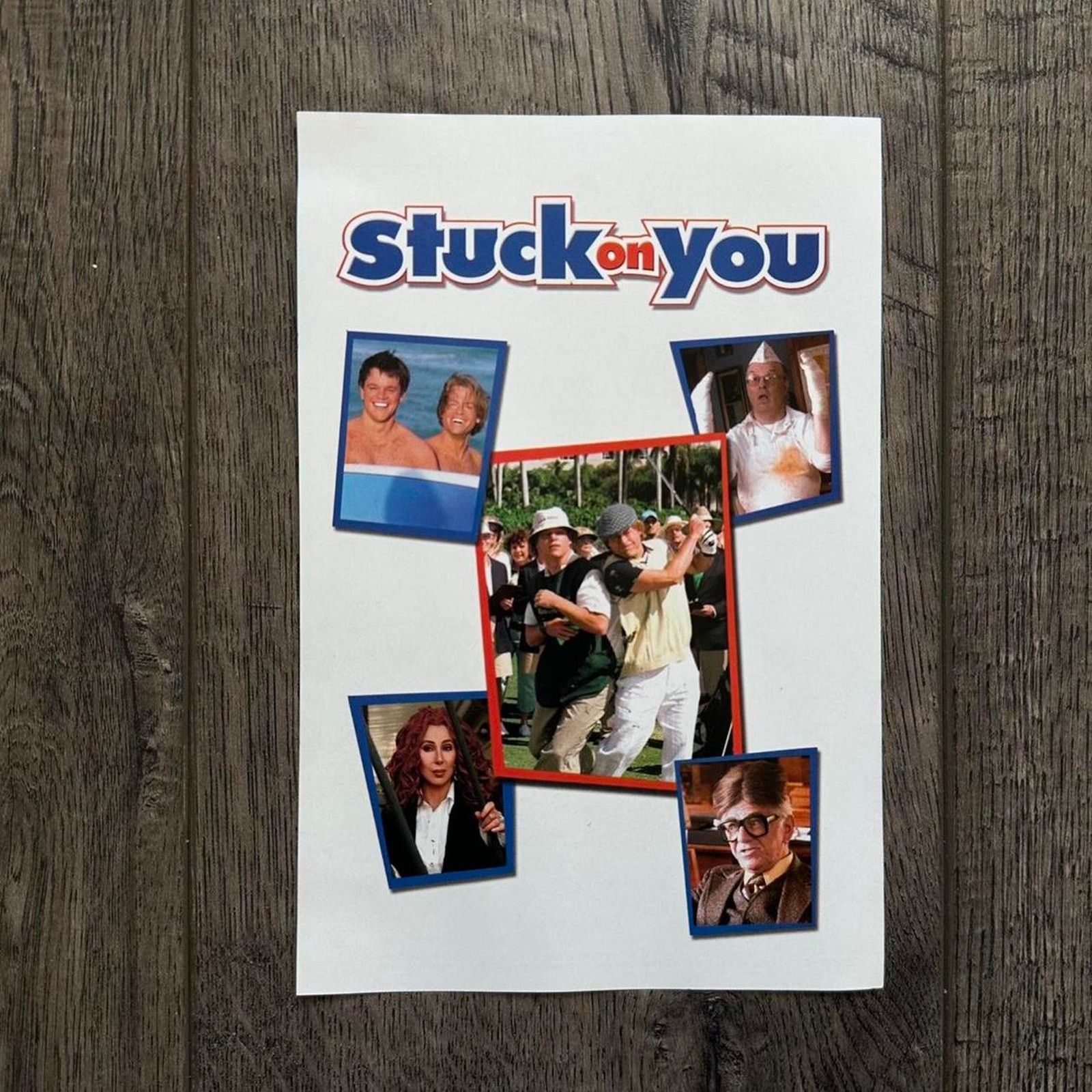 Vintage Vintage 2003 Comedy Stuck On You Mini Movie Promo DVD Poster Size ONE SIZE - 1 Thumbnail