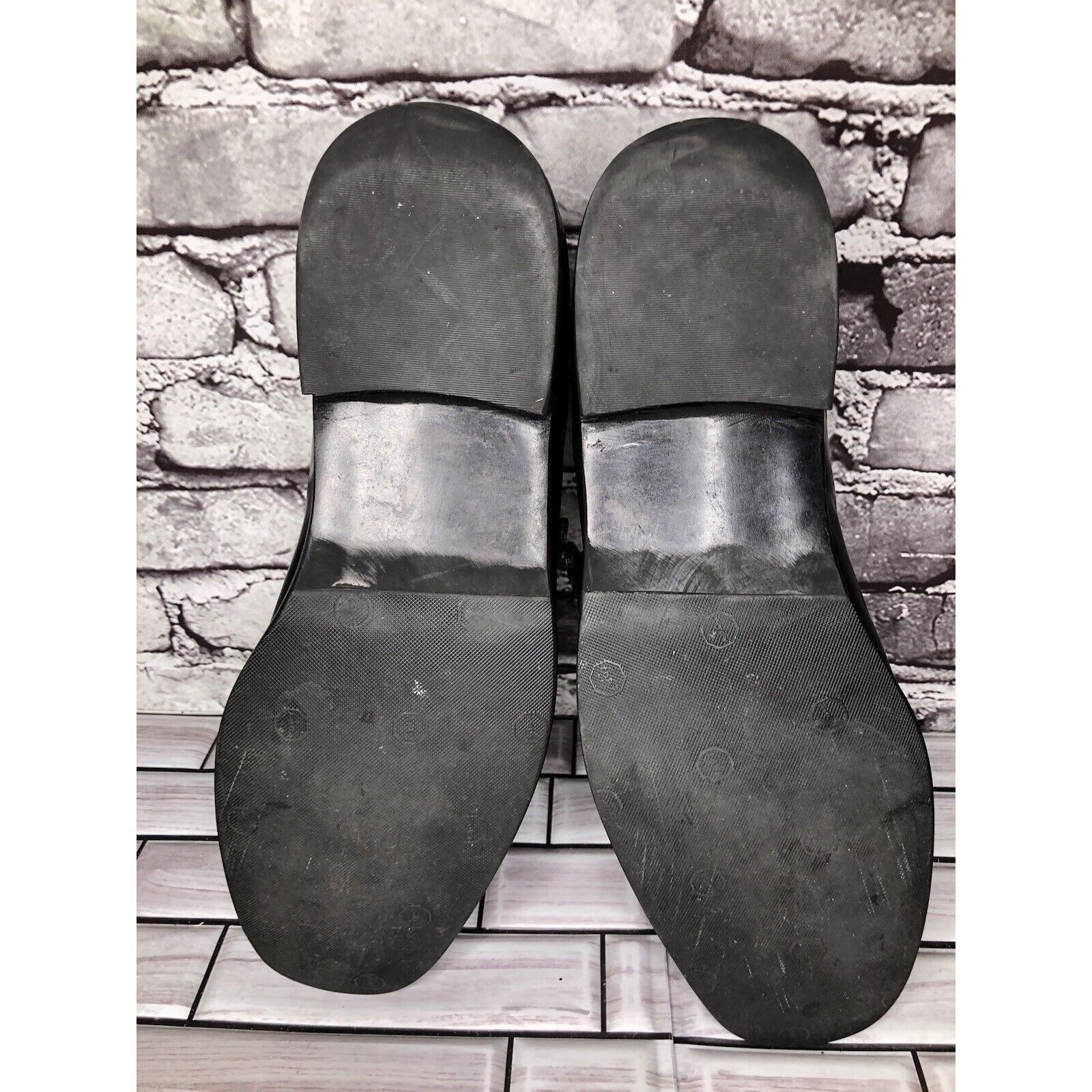 Koto Toto Black Leather Monk Buckle Strap Loafers Dress Shoes Men Size US 10.5 / EU 43-44 - 7 Thumbnail