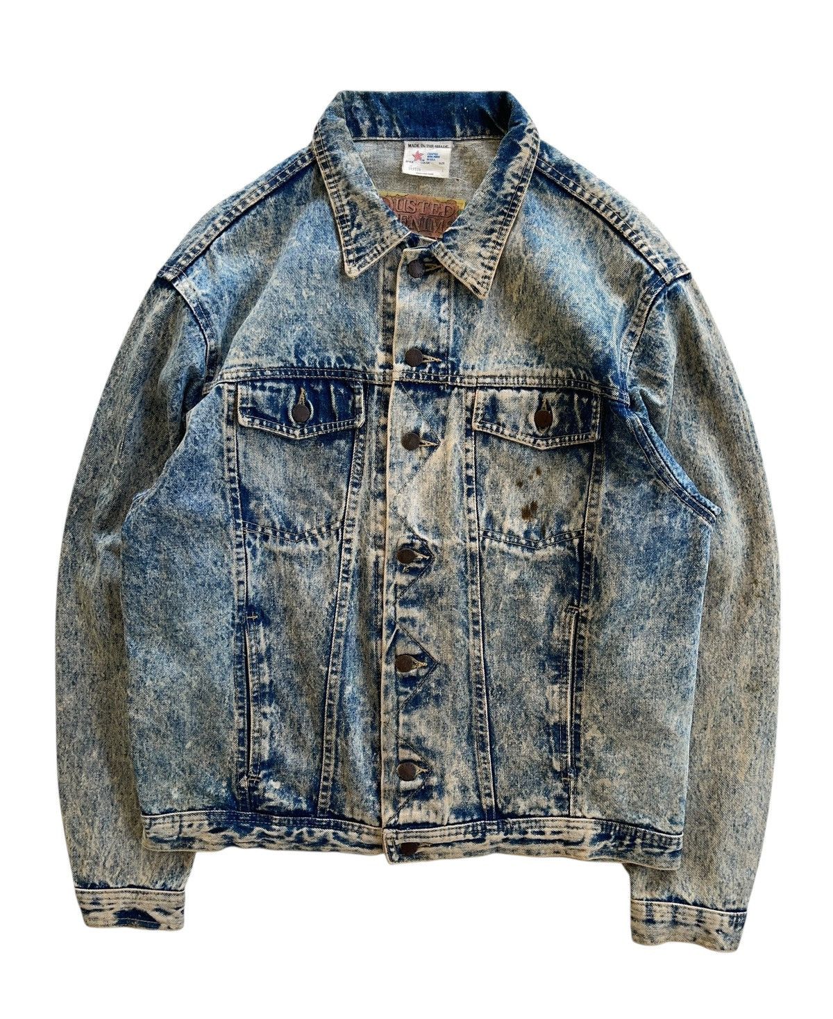 Vintage Vintage Dallas Cowboys Dusted Denim Acid Wash Jacket Size US L / EU 52-54 / 3 - 2 Thumbnail