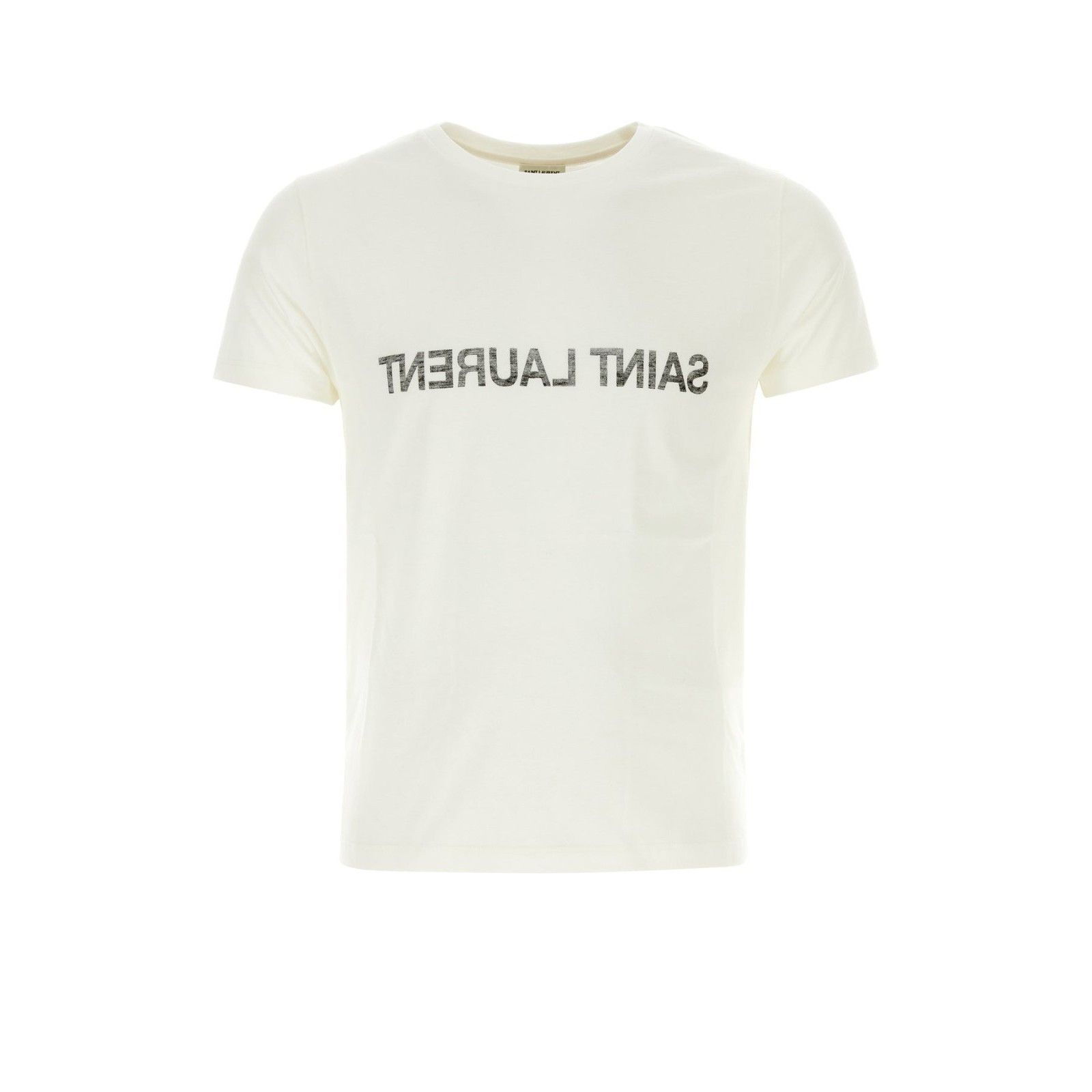 SAINT LAURENT White Cotton T-Shirt New & Authentic (Men's si