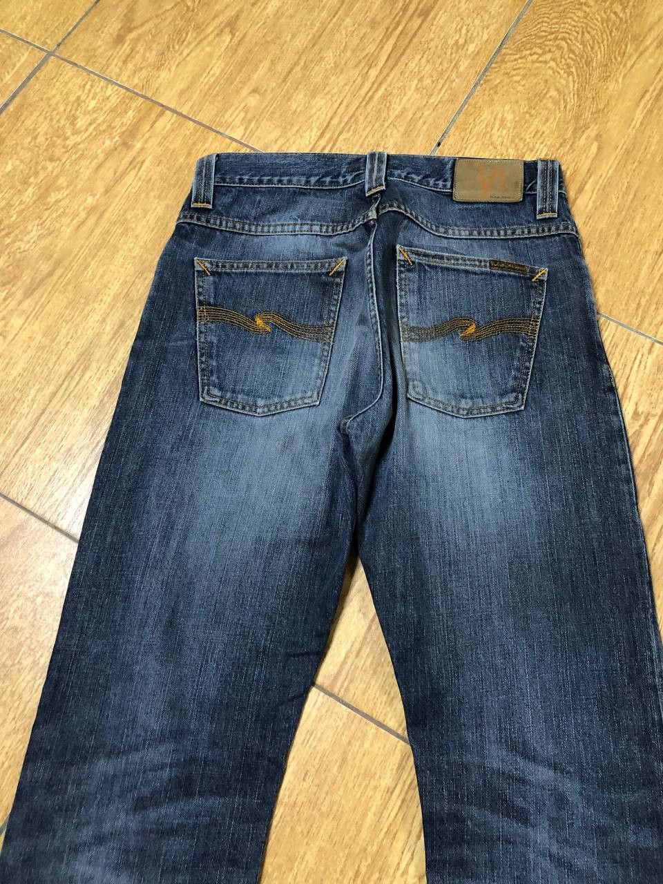 Nudie Jeans NUDIE STEADY EDDIE Blue Wash Denim Straight Jeans Size US 30 / EU 46 - 14 Thumbnail