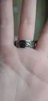 Other Silver Color The Eyes Engraved Ring (Size 7-13) Size ONE SIZE - 2 Thumbnail