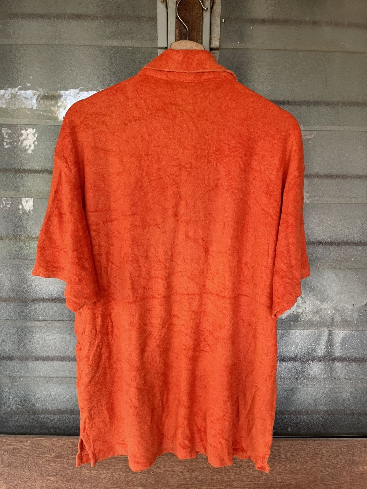 C.P. Company Vintage C. P. Company Orange Terry Cloth Polo Shirt Tee Size US L / EU 52-54 / 3 - 9 Thumbnail