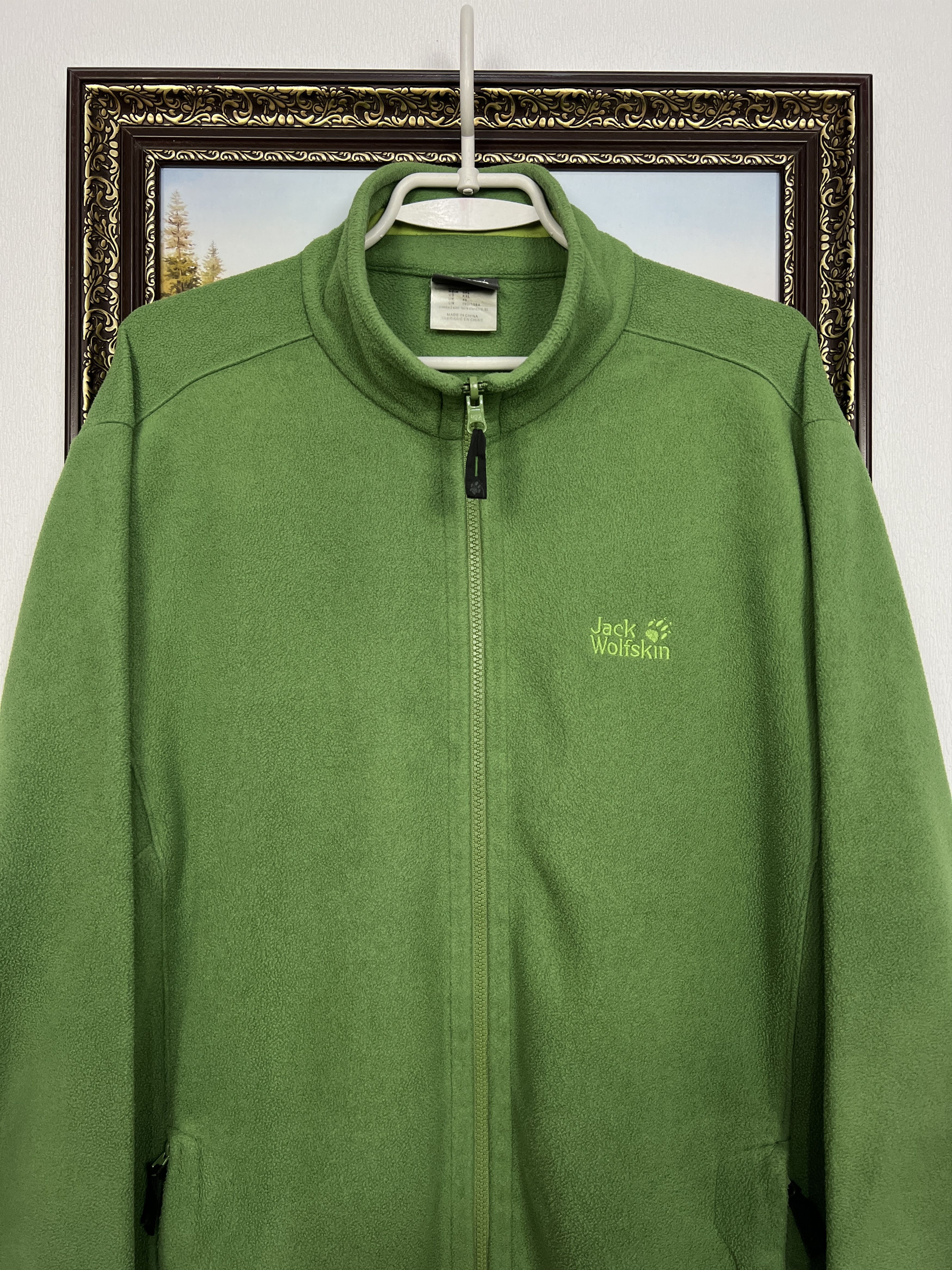 Jack Wolfskin Jack Wolfskin Fleece Track Top Jacket Warm Zip Rare Hype Size US XXL / EU 58 / 5 - 2 Thumbnail