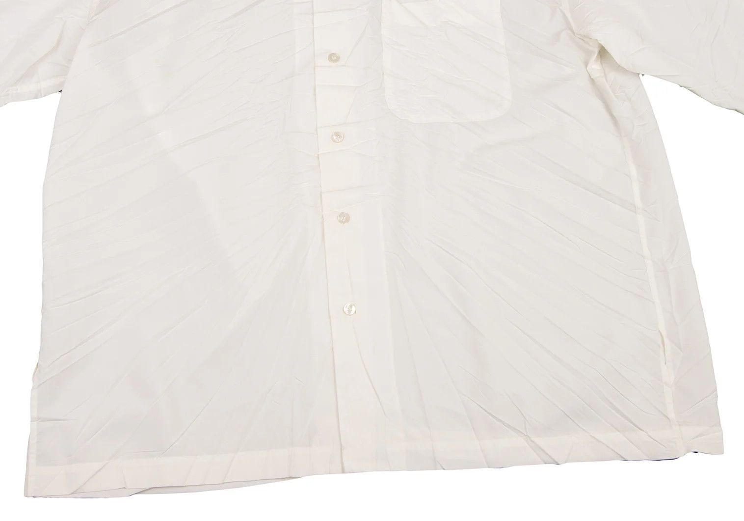 Issey Miyake Pleated Long Sleeve Shirt in Off-White Size XL Size US XL / EU 56 / 4 - 11 Thumbnail