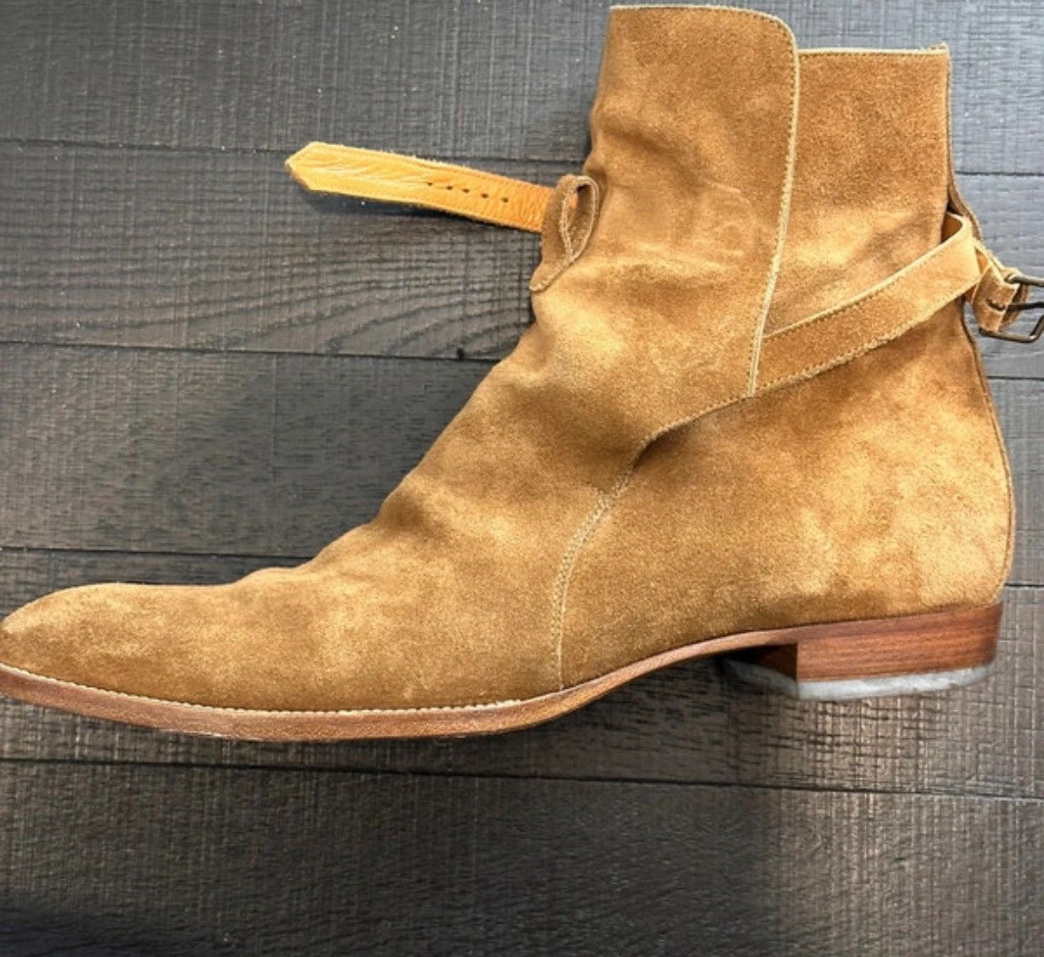 Saint Laurent Paris Saint Laurent suede johdpur boots Size US 11.5 / EU 44-45 - 3 Thumbnail
