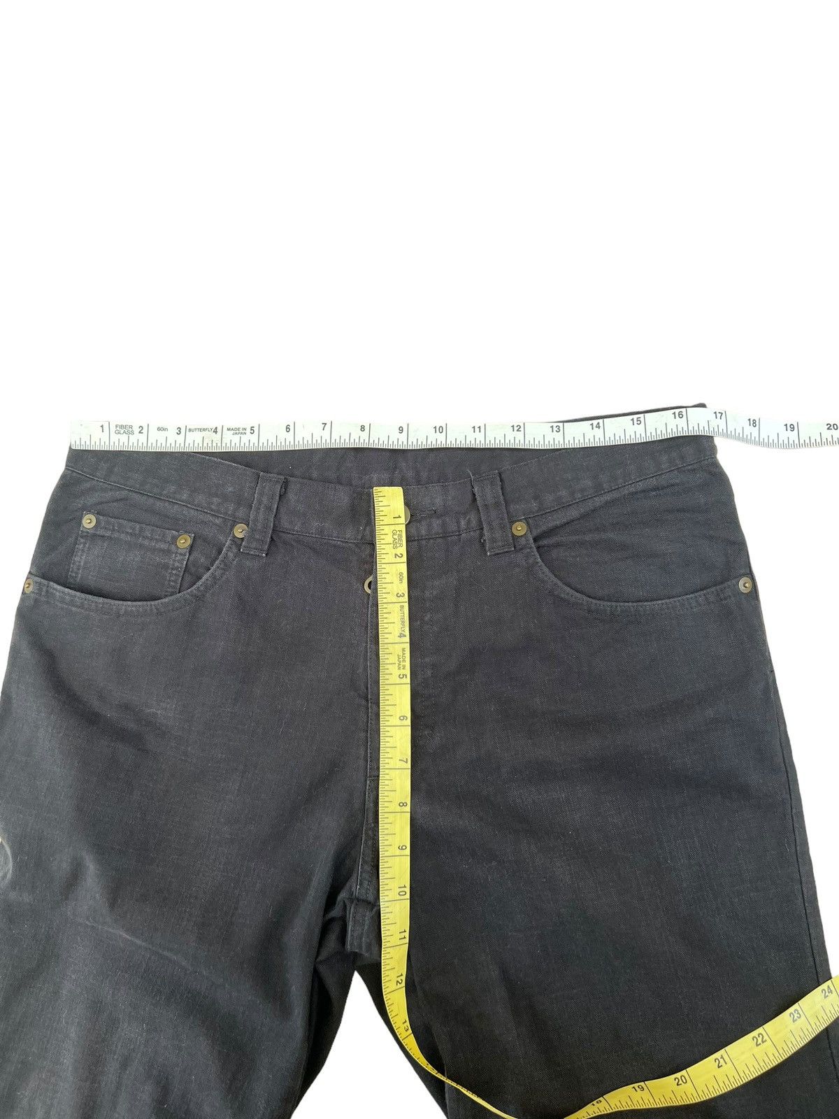Designer Vintage MANIAC WORKS Japan Knee Patch Fade Black Pant Size US 34 / EU 50 - 3 Thumbnail