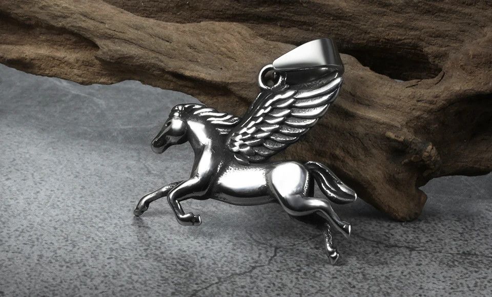 Jewelry Pegasus Fly Horse Wings Necklaces Size ONE SIZE - 2 Thumbnail