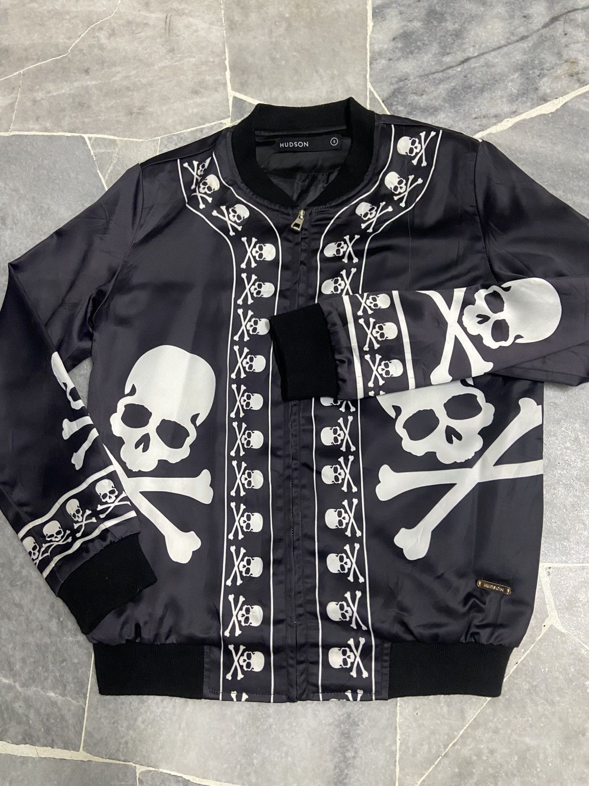 Japanese Brand Hudson Skulls Bomber jacket Size US S / EU 44-46 / 1 - 5 Thumbnail