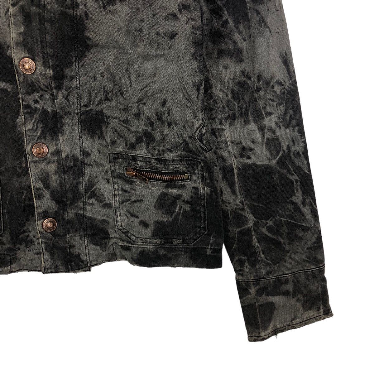 Japanese Brand 🔥VINTAGE CROPPED TRUCKER JACKET EARL JEANS ACID WASH DESIGN Size US S / EU 44-46 / 1 - 4 Thumbnail