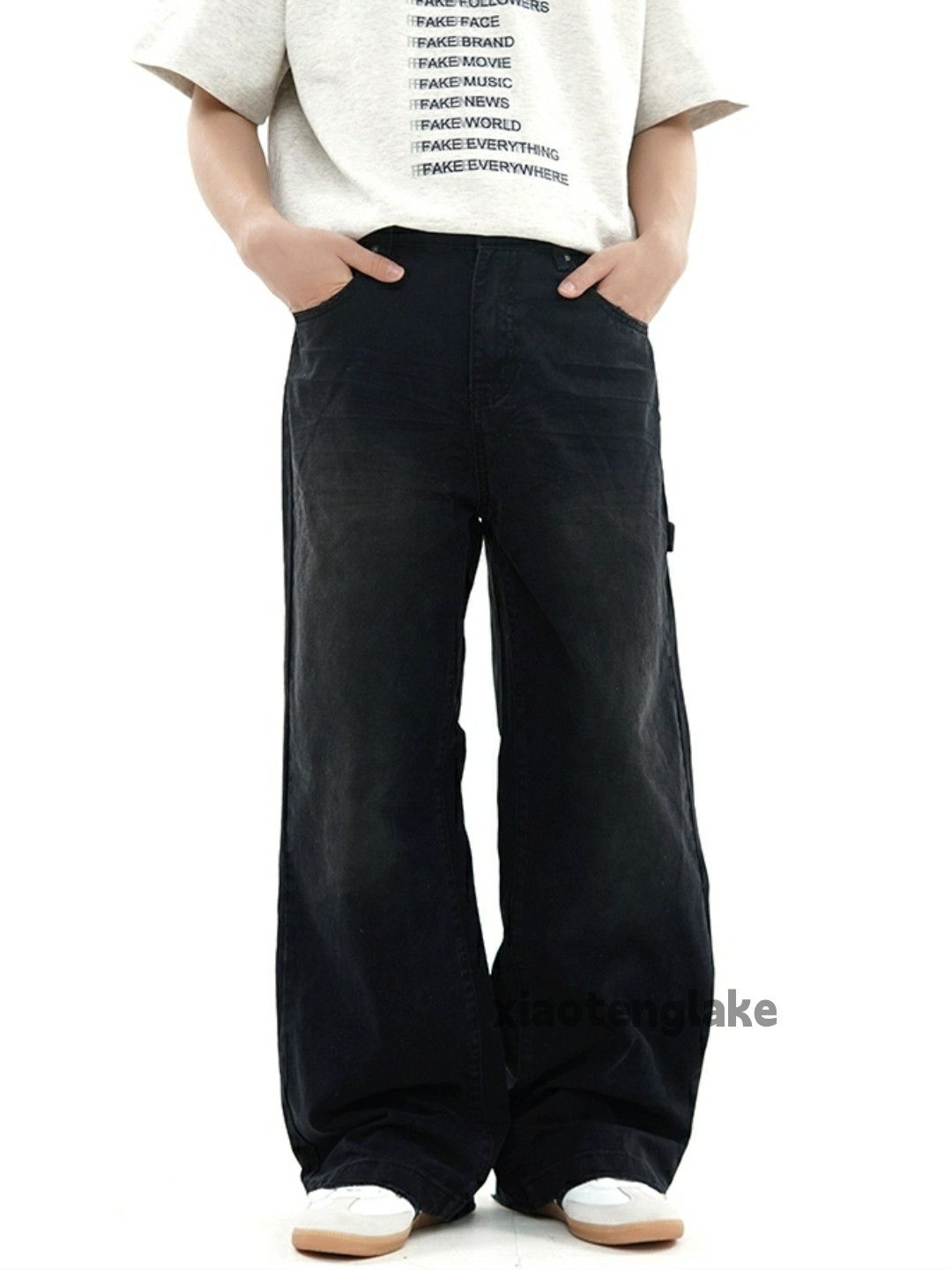 Jean × Vintage washed faded cleanfit yuppie carpenter cargo jeans Size US 30 / EU 46 - 6 Thumbnail
