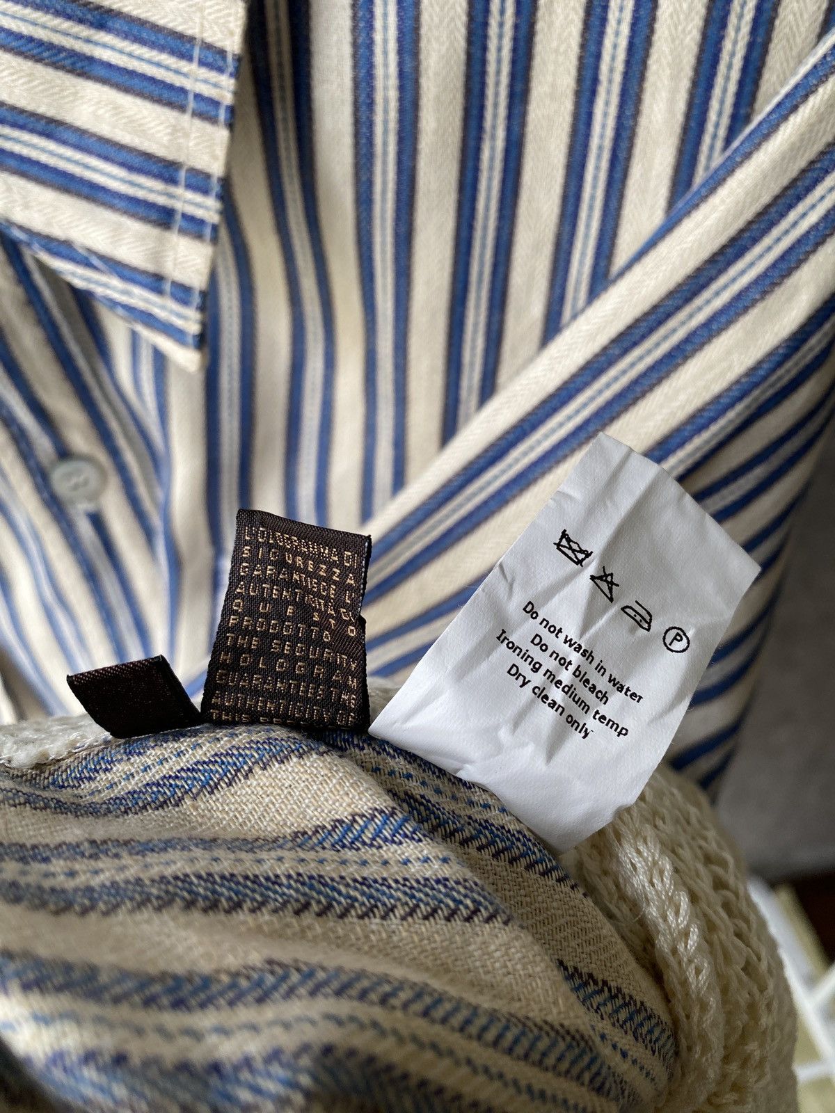 Just Cavalli Roberto Cavalli Hybrid Design Pinstriped Shirt Size US L / EU 52-54 / 3 - 19 Thumbnail
