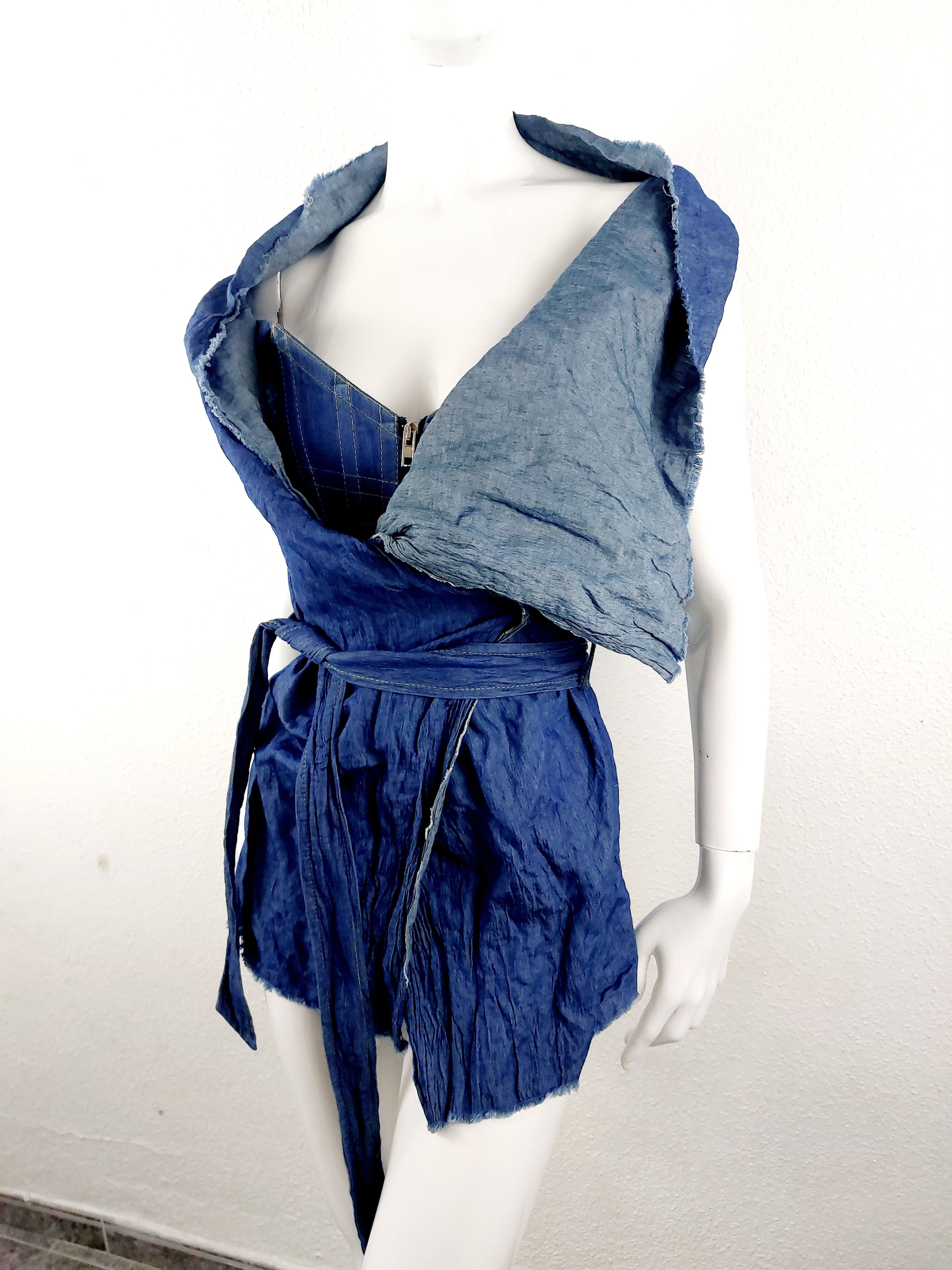 Vivienne Westwood Plein Sud Faycal Amor Leather Cuir Patchwork Corset Bustier Size M / US 6-8 / IT 42-44 - 9 Thumbnail