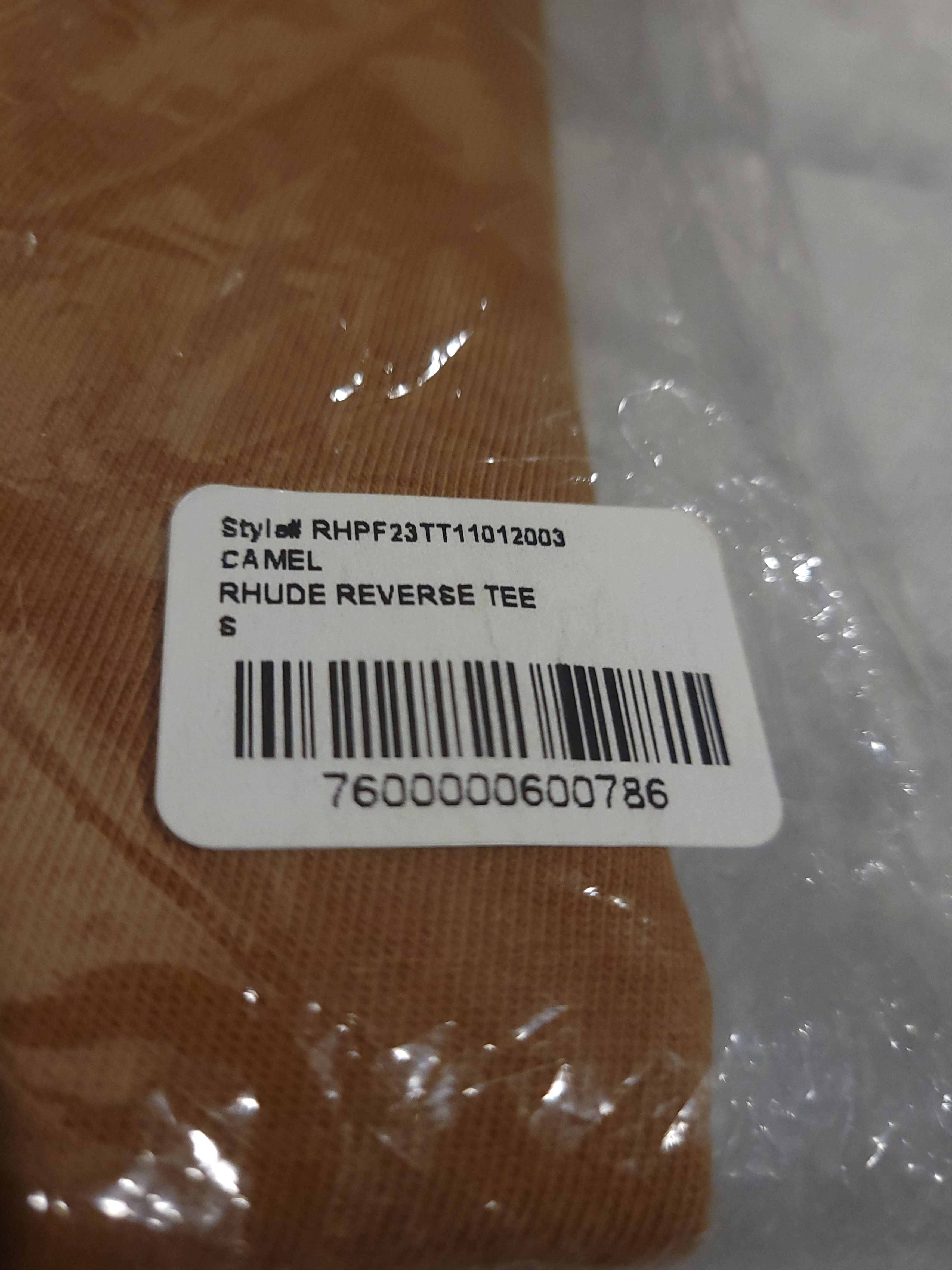 Rhude Rhude Reverse Tee - Camel -Oversized Small -Fits a Med -BNWT Size US S / EU 44-46 / 1 - 13 Thumbnail