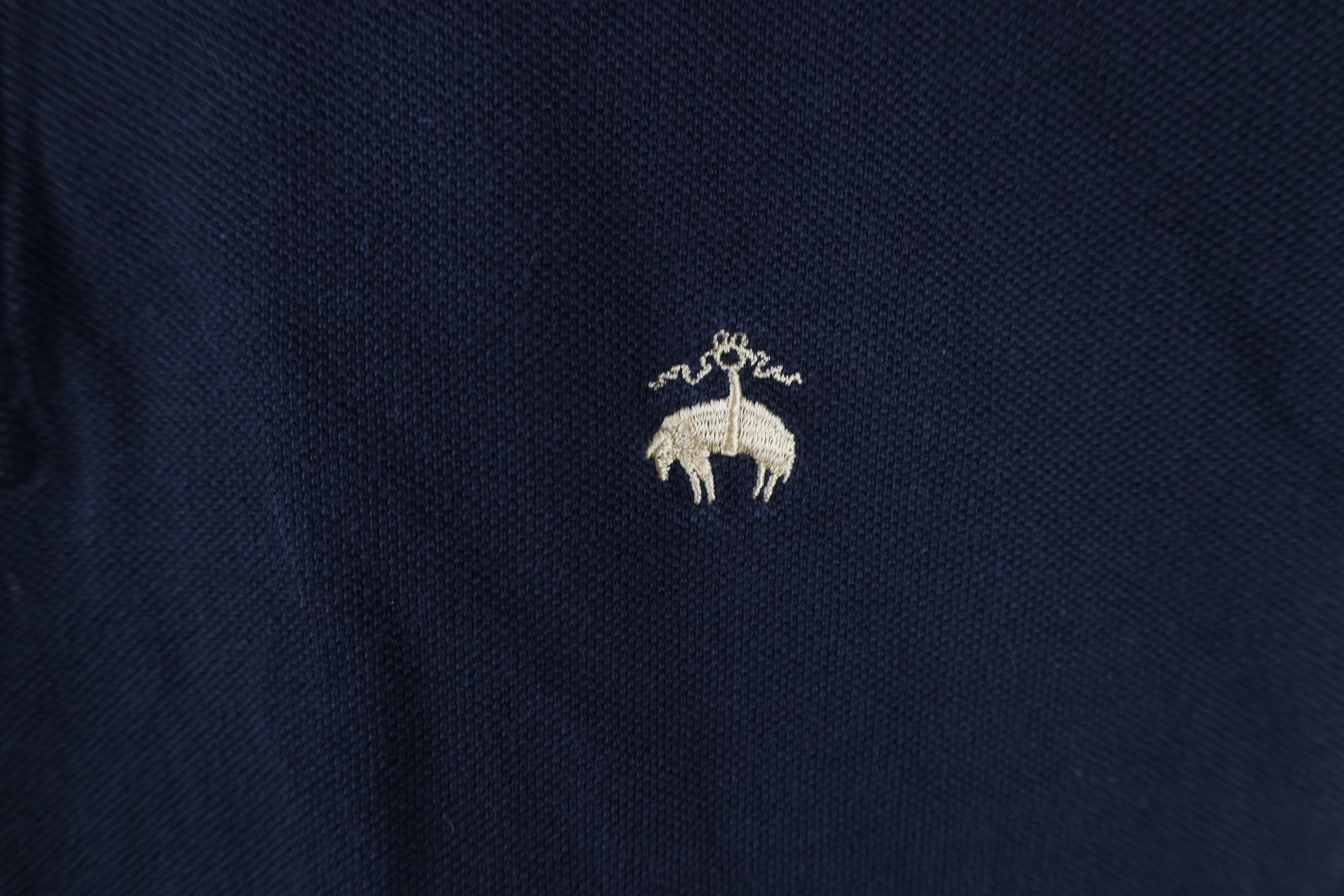 Brooks Brothers Vintage Brooks Brothers Faded Collared Golf Polo Shirt Black Size US L / EU 52-54 / 3 - 5 Thumbnail