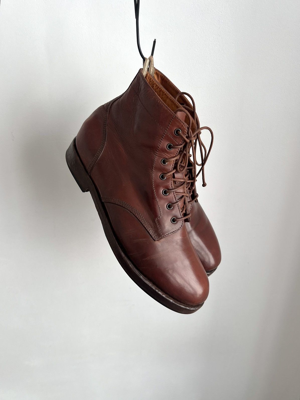 Marsell 🔥Officine Creative Lawry 001 Leather Cognac Boots Size US 11.5 / EU 44-45 - 1 Thumbnail