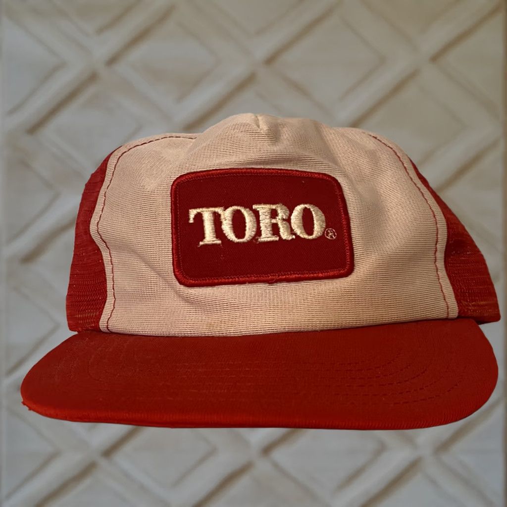 Vintage VINTAGE Toro Hat Lawnmower Tractor Farm Snapback Trucker Cap Red Adjustable Men 80s 90s Patch Collection Hats Size ONE SIZE - 1 Thumbnail