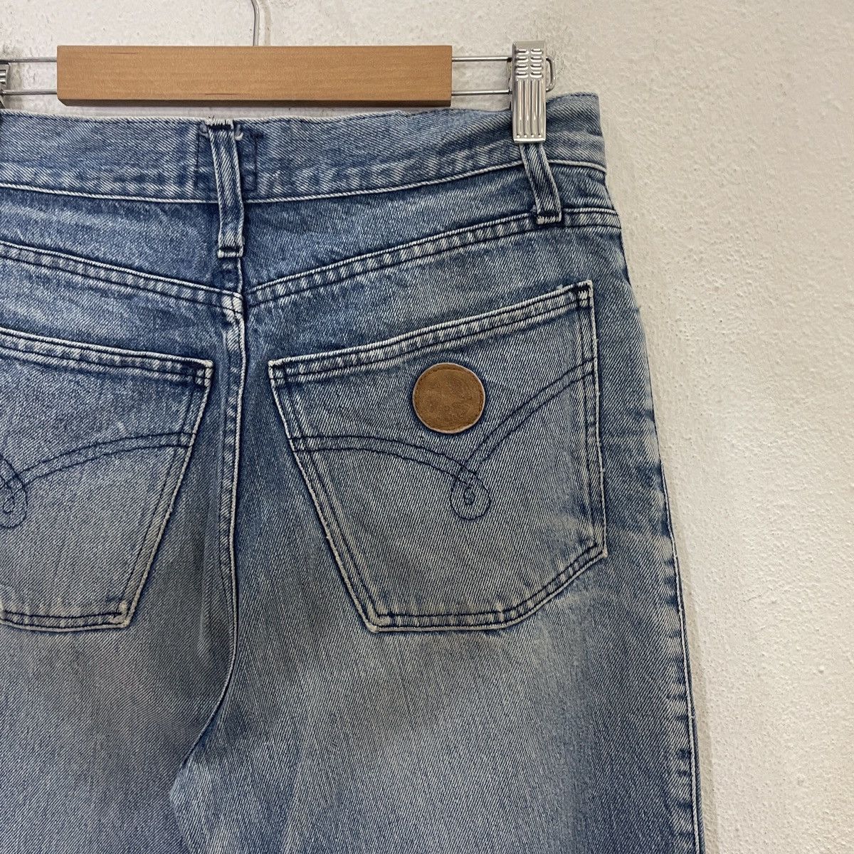 Moschino Vintage Moschino Distressed Denim Jeans Size US 29 - 9 Thumbnail