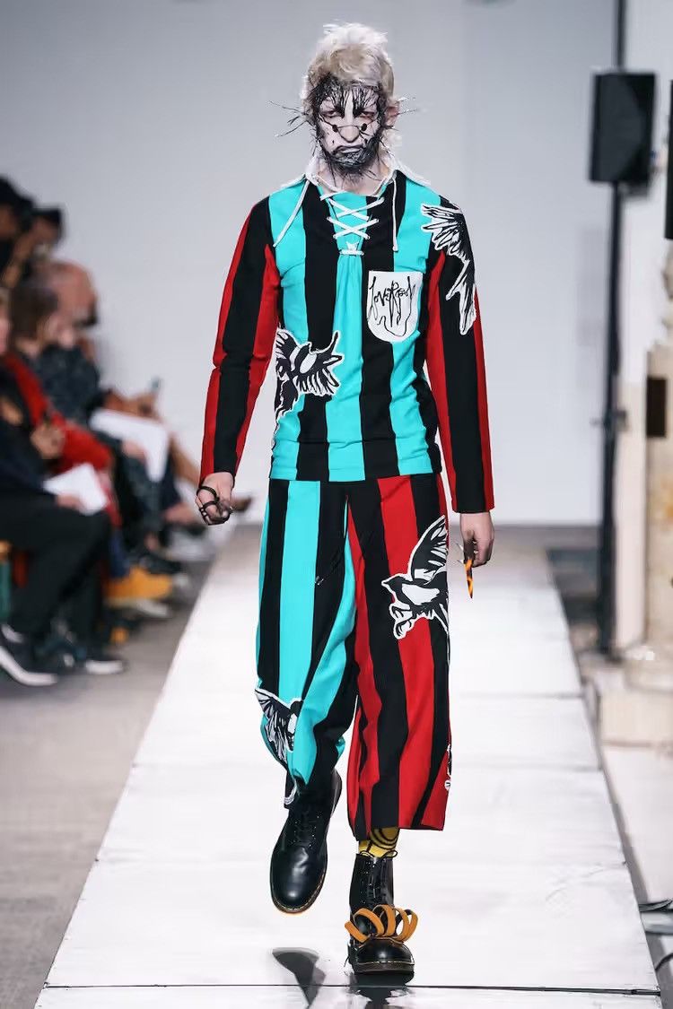 Charles Jeffrey LOVERBOY Charles Jeffrey Loverboy Magpie Striped Rugby Polo Size US S / EU 44-46 / 1 - 2 Thumbnail