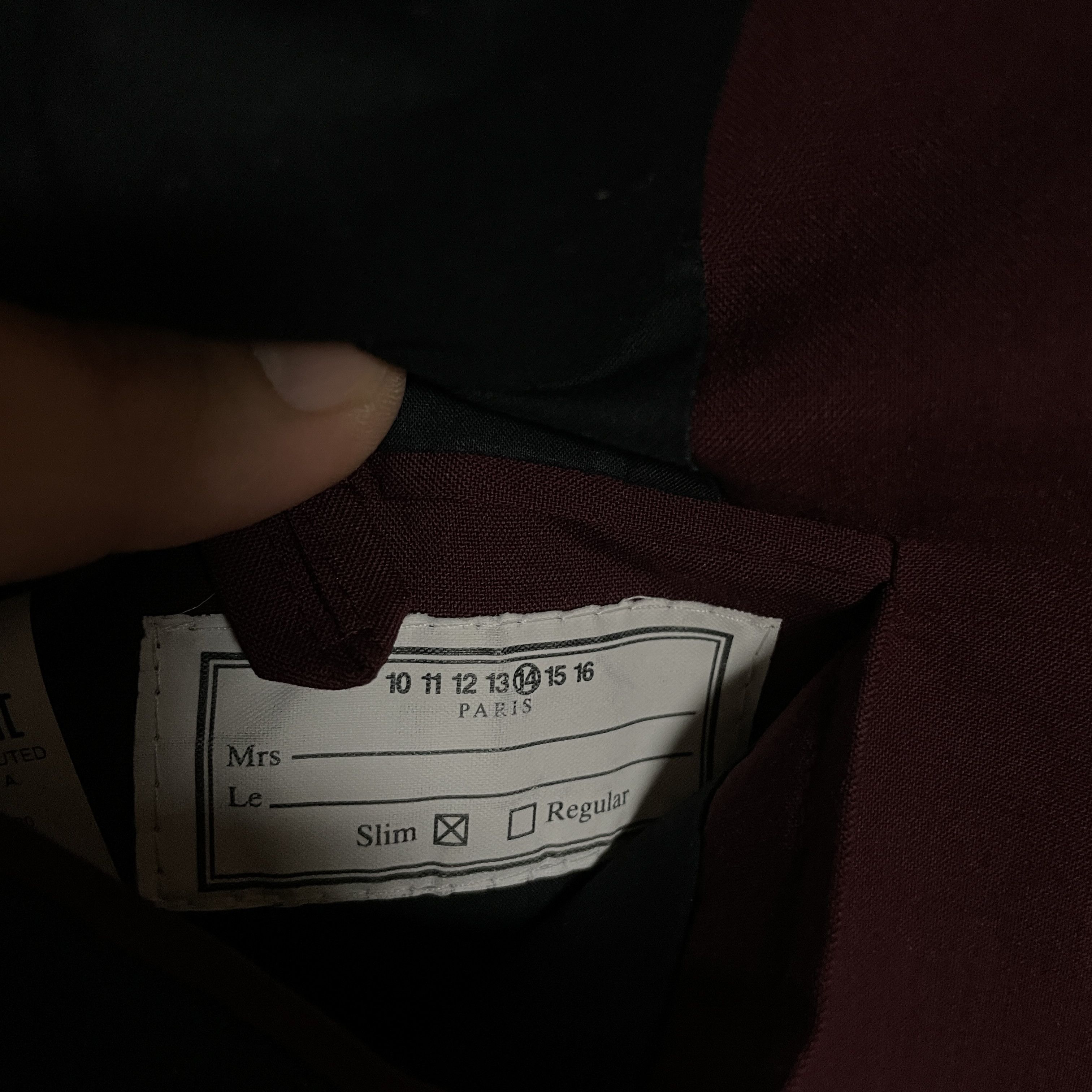 Maison Margiela Martin Margiela Burgundy suit 46 hard to find colour Size 46S - 4 Thumbnail