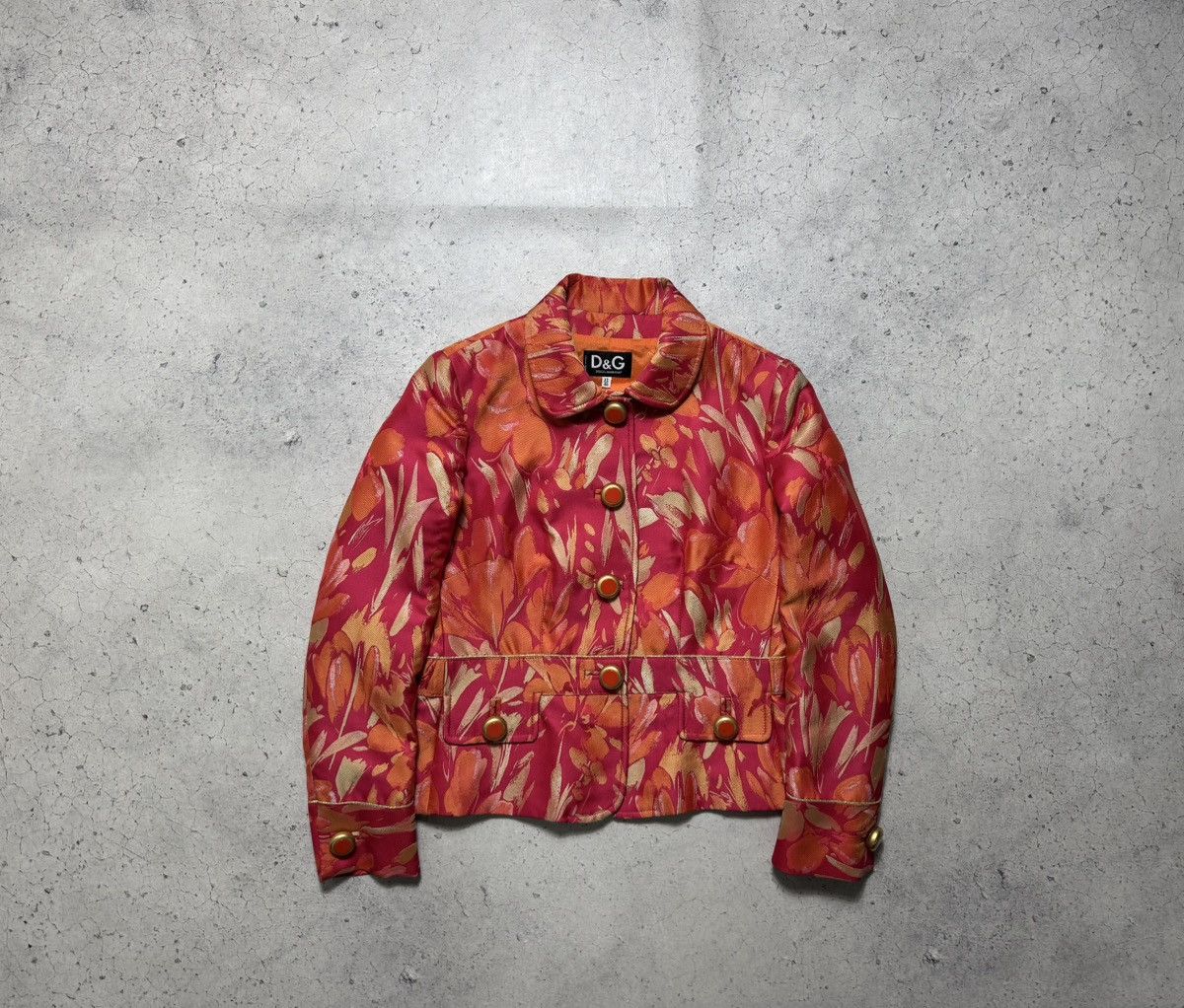Dolce & Gabbana Dolce & Gabbana DG Floral Blazer Women’s Jacket Y2K Size S / US 4 / IT 40 - 1 Thumbnail