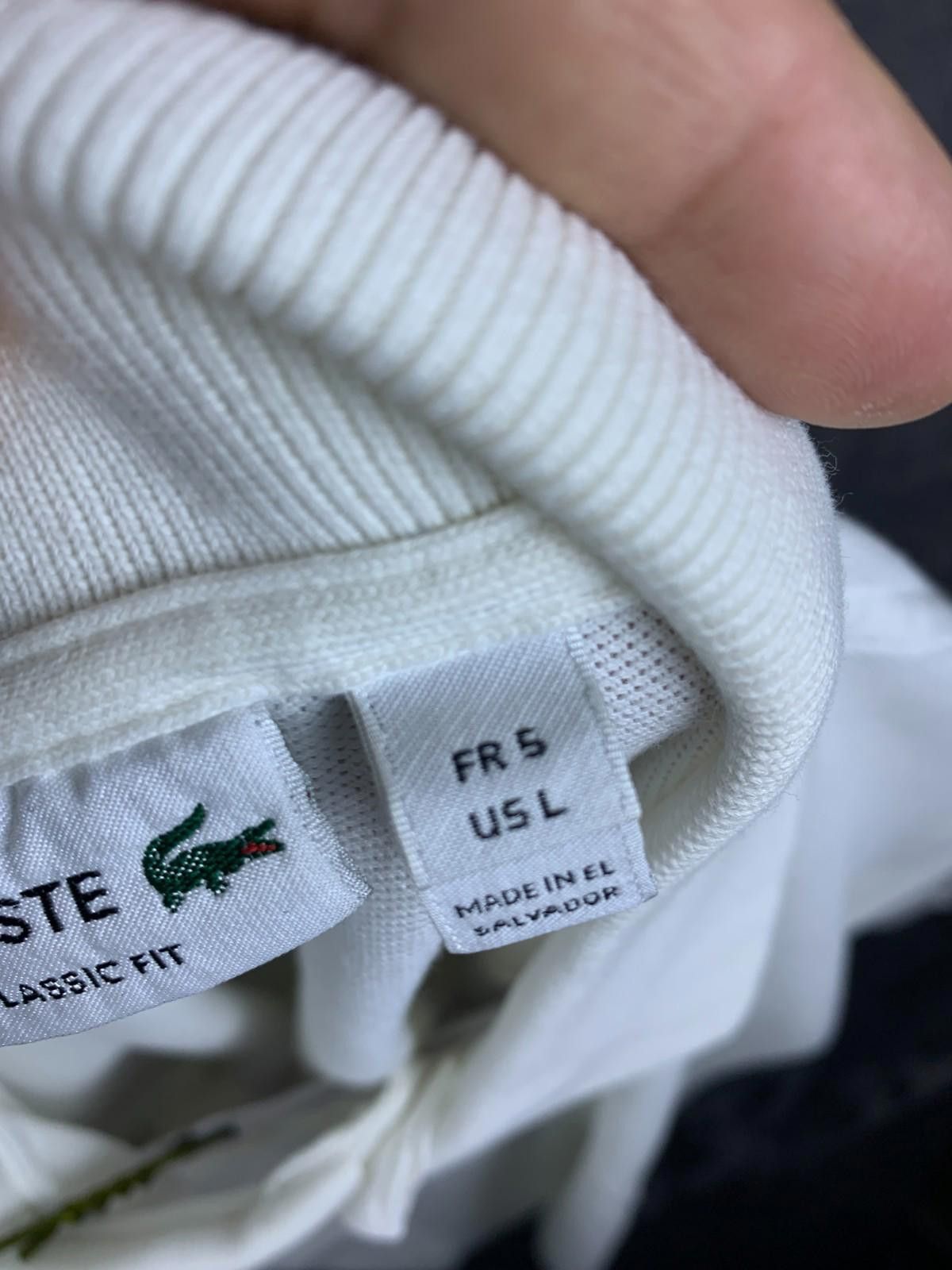 Lacoste Lacoste Mens Regular fit Short Sleeve Polo Shirt L White 278 Size US L / EU 52-54 / 3 - 9 Thumbnail
