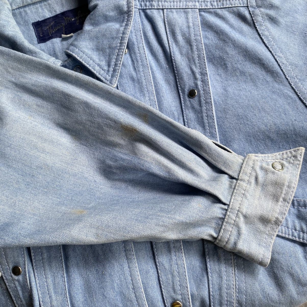 Thierry Mugler Thierry Mugler Light Blue Denim Jacket with Stud Details Size M / US 6-8 / IT 42-44 - 25 Thumbnail