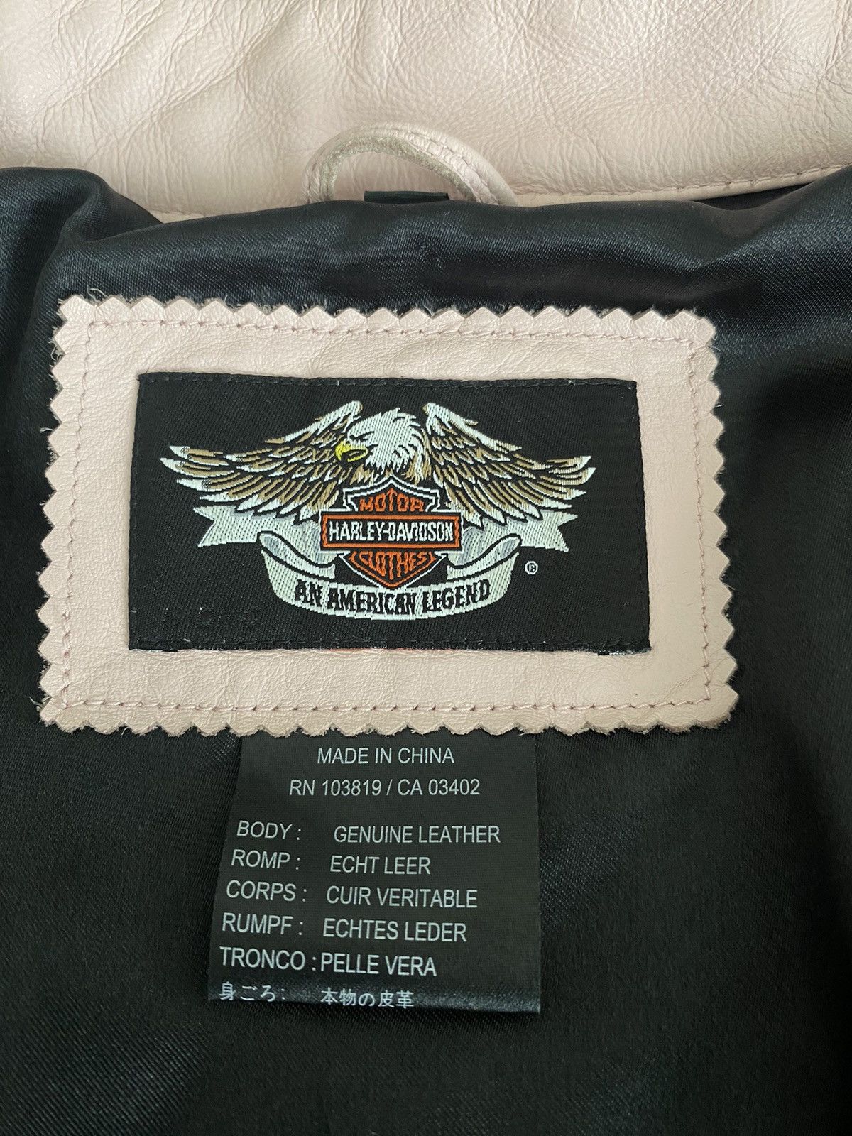 Harley Davidson Womens Pink Leather Jacket Harley Davidson Size XL / US 12-14 / IT 48-50 - 8 Thumbnail