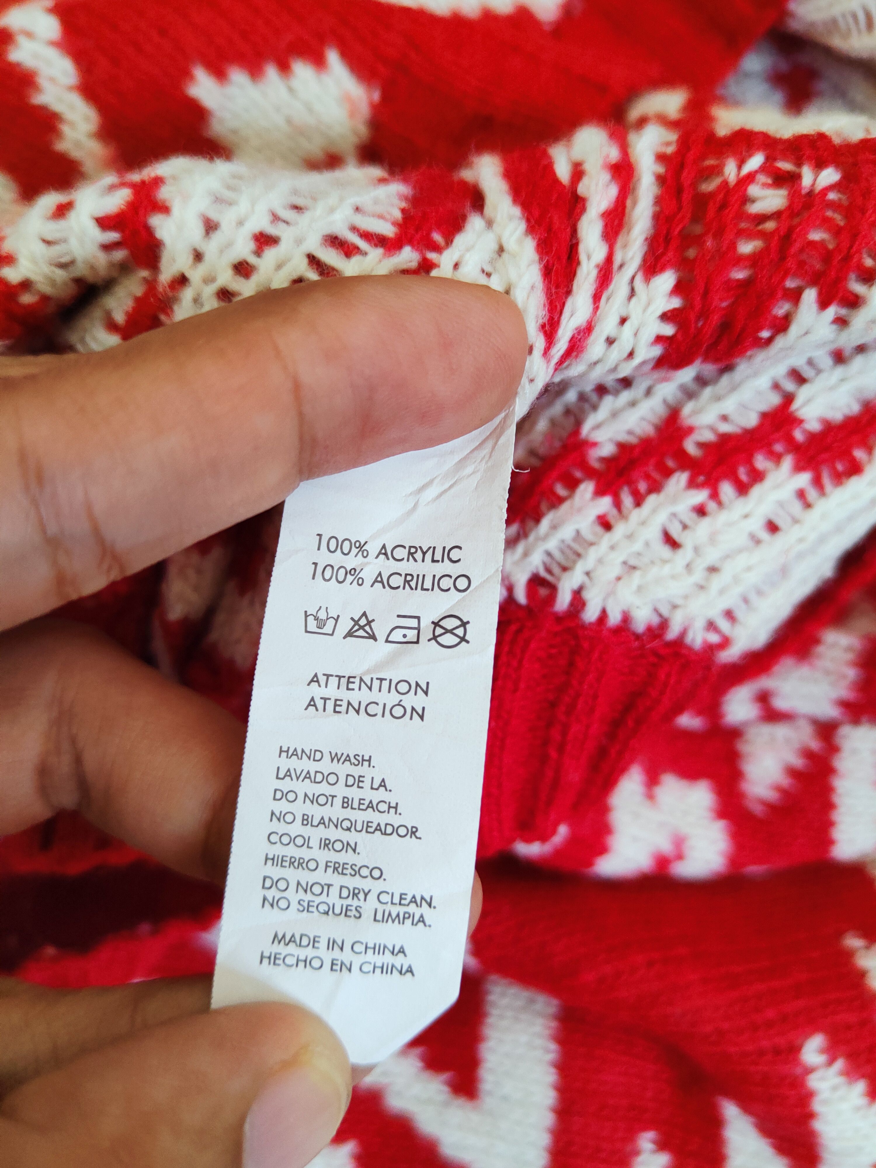 Japanese Brand Japan navajo art Red White Knitwear Sweatshirts #W554 Size US S / EU 44-46 / 1 - 10 Thumbnail