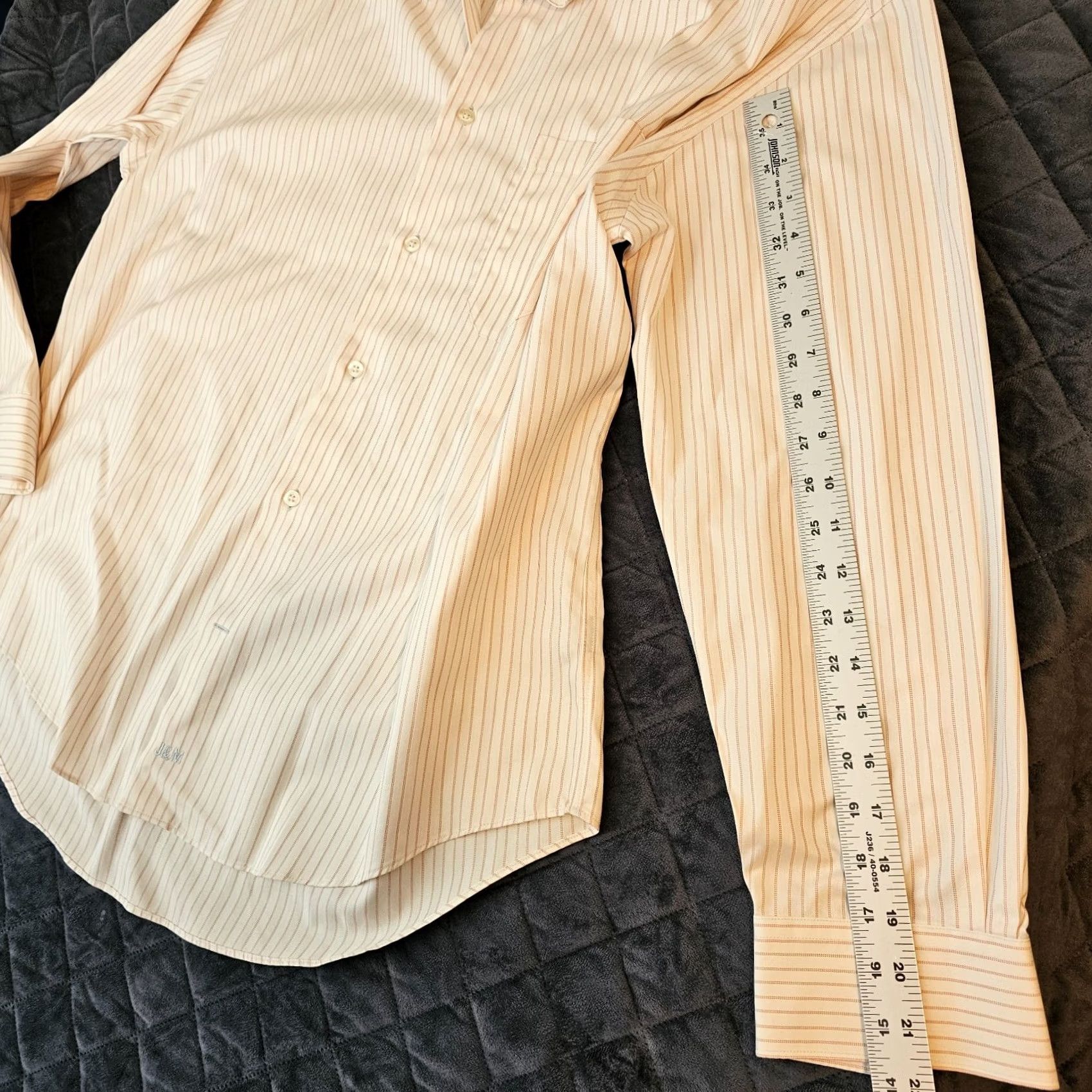 Johnston & Murphy Johnston & Murphy Shirt Men's White Pink Stripe Long Sleeve Button Up L Colorful Modern Button-Front Size US L / EU 52-54 / 3 - 7 Thumbnail