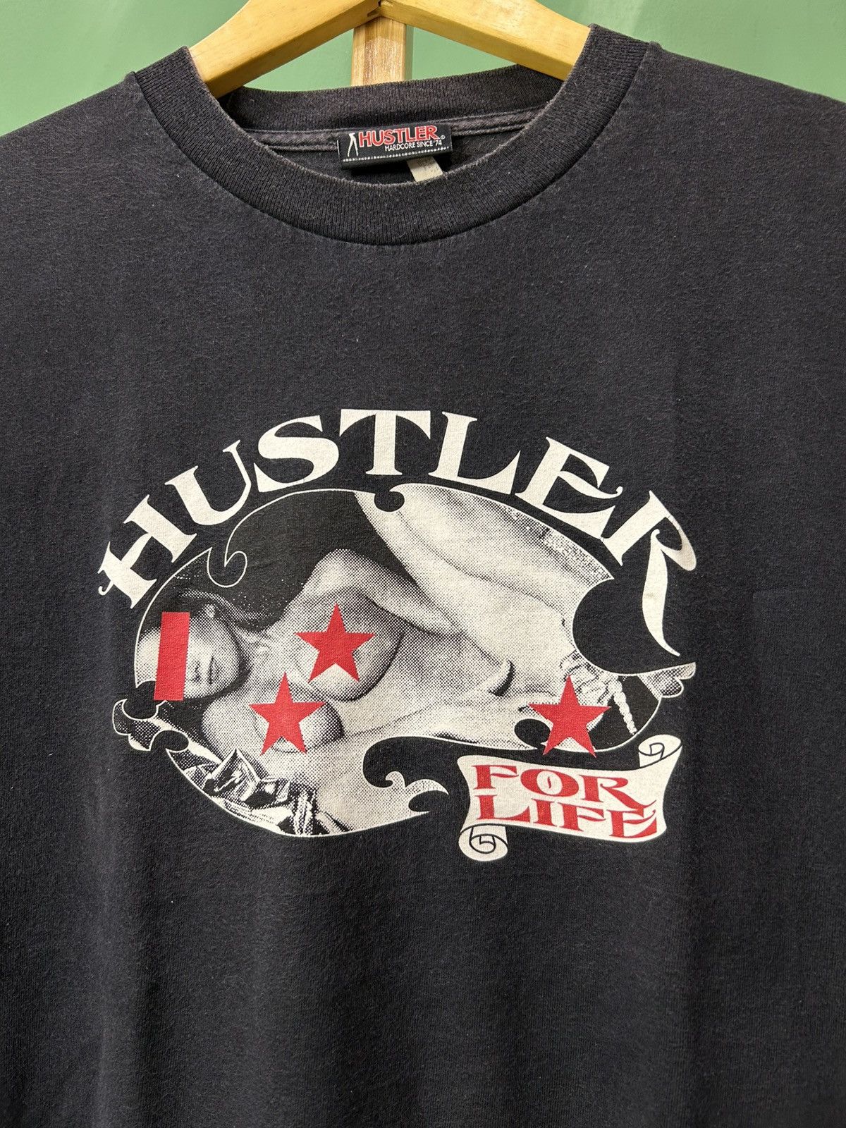 Vintage Hustler Magazine “For Life” Vintage Size US XL / EU 56 / 4 - 2 Thumbnail