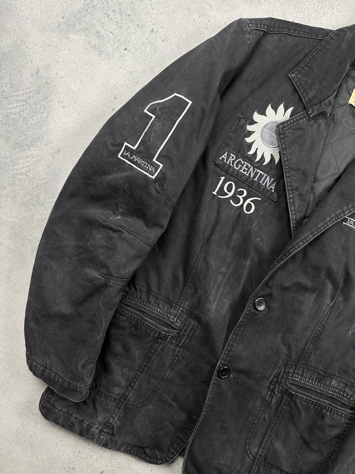 La Martina Vintage La Martina Argentina 1936 Waxed Field Blazer Jacket Size US L / EU 52-54 / 3 - 3 Thumbnail