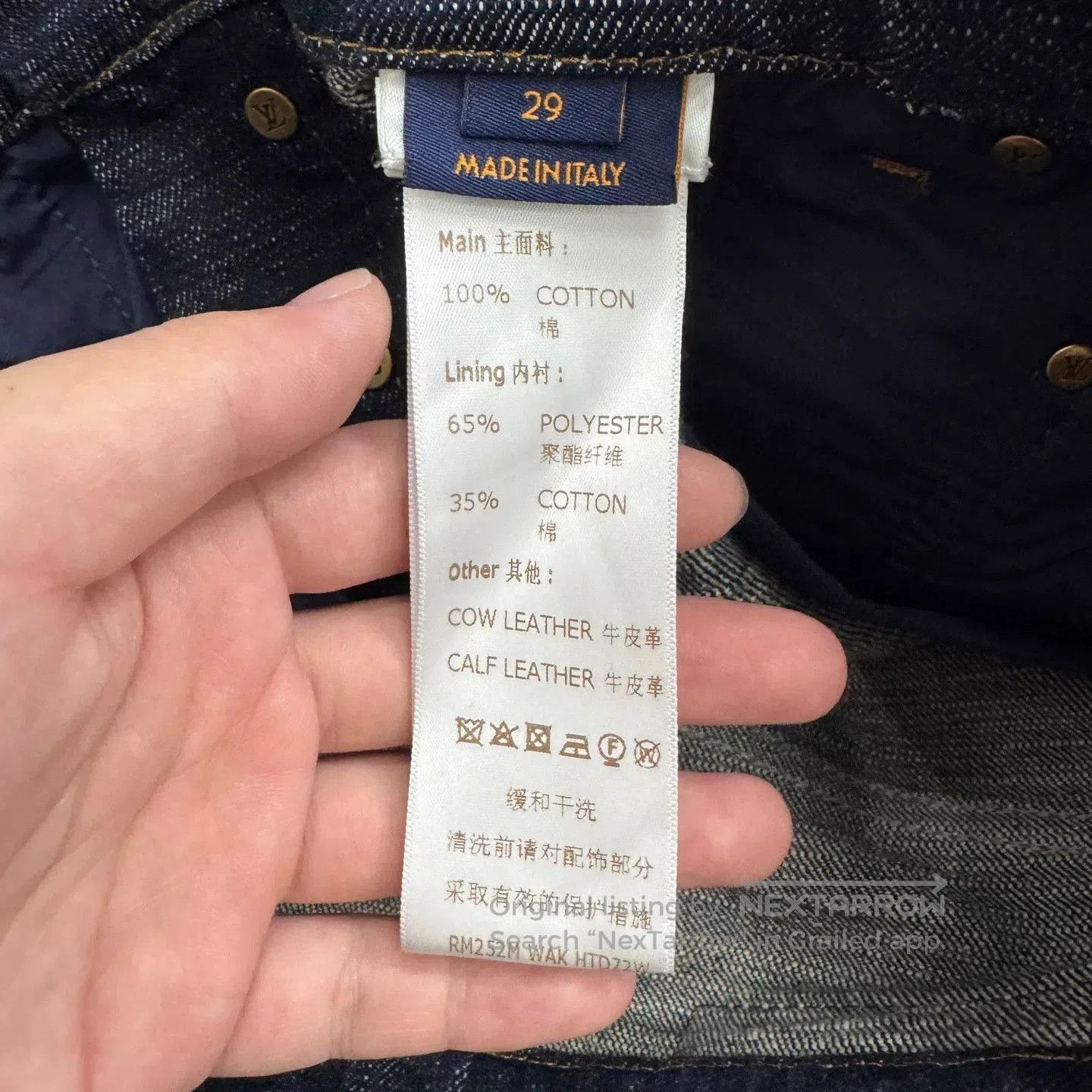 Louis Vuitton louis vuitton vintage striped denim pants. Size US 29 - 5 Thumbnail