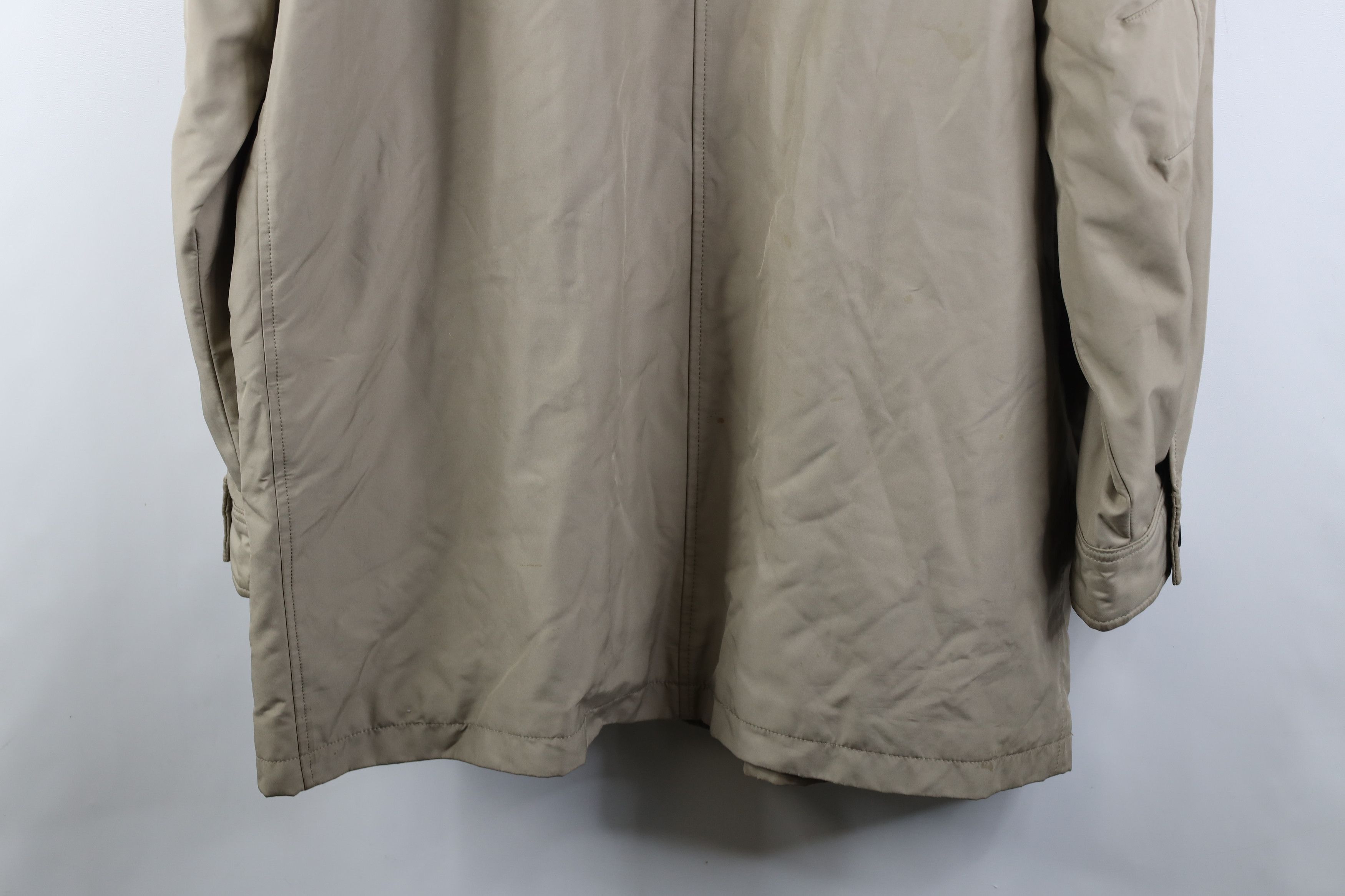 Gap Vintage Y2K 2001 Gap Quilted Overcoat Rain Jacket Beige Size US XL / EU 56 / 4 - 15 Thumbnail