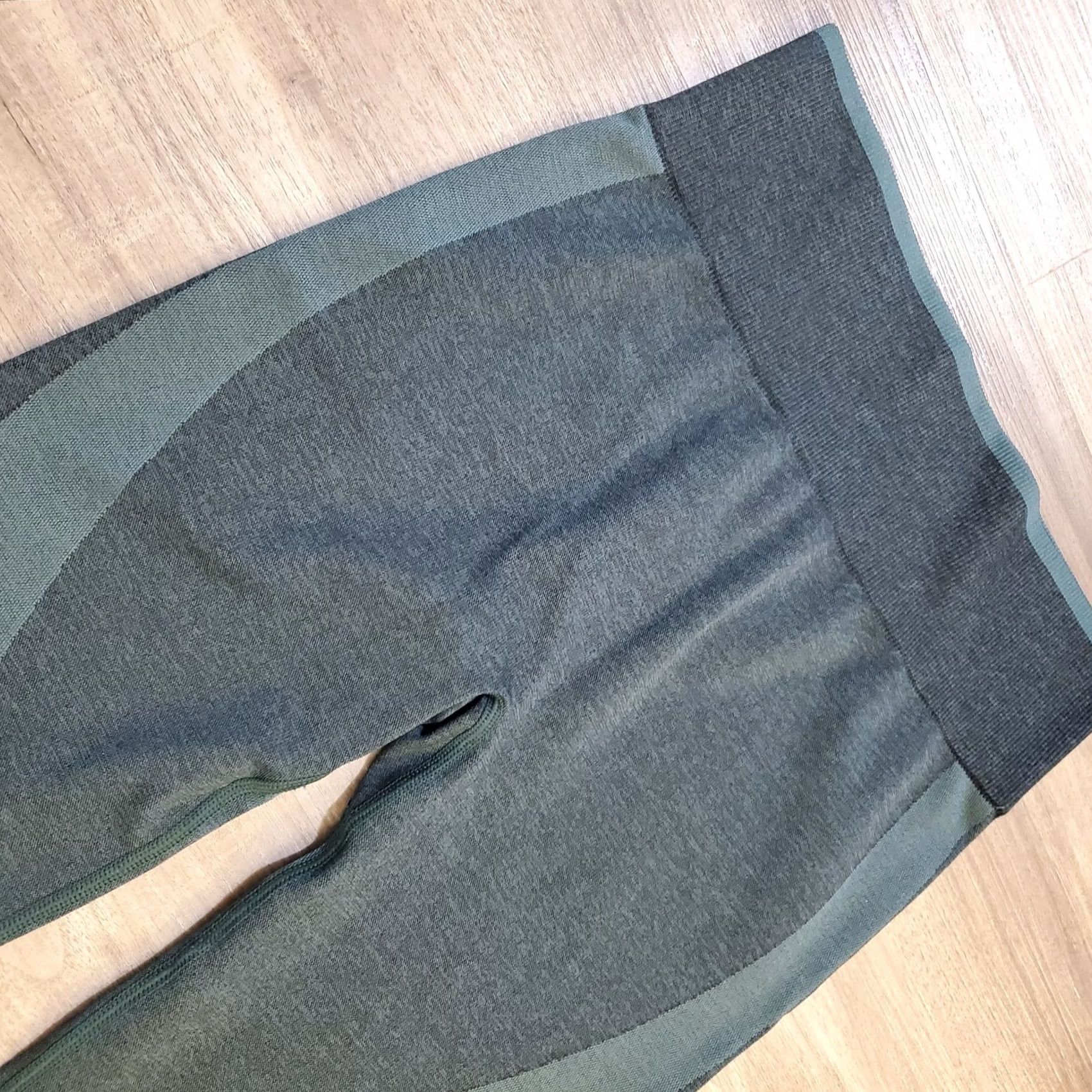 Victoria's Secret PINK Victoria's Secret Green Seamless Leggings M Activewear Athleisure Sport Womens Size 32" / US 10 / IT 46 - 4 Thumbnail