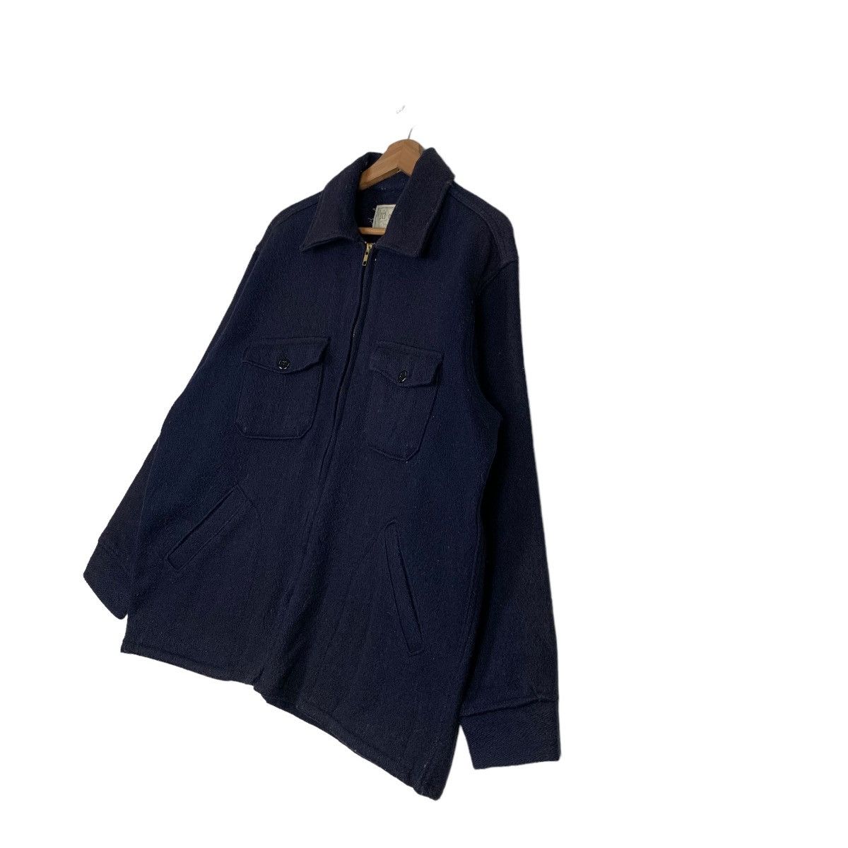 Vintage MELTON Outer Wear Four Pocket Wool Jacket #0256-C12 Size US XL / EU 56 / 4 - 2 Thumbnail