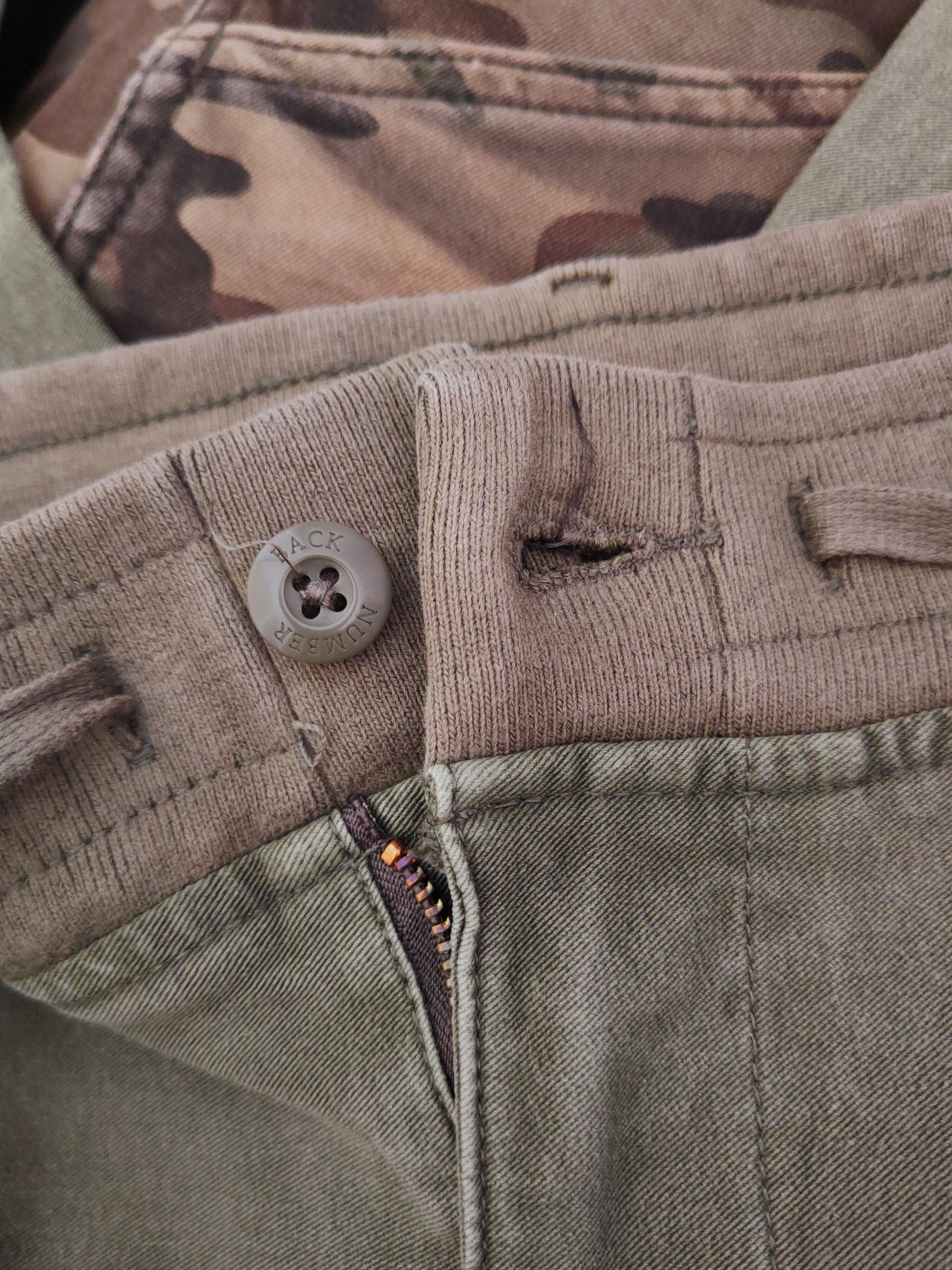 Japanese Brand Back Number Green Multipocket Tactical Cargo Pants #W637 Size US 31 - 16 Thumbnail
