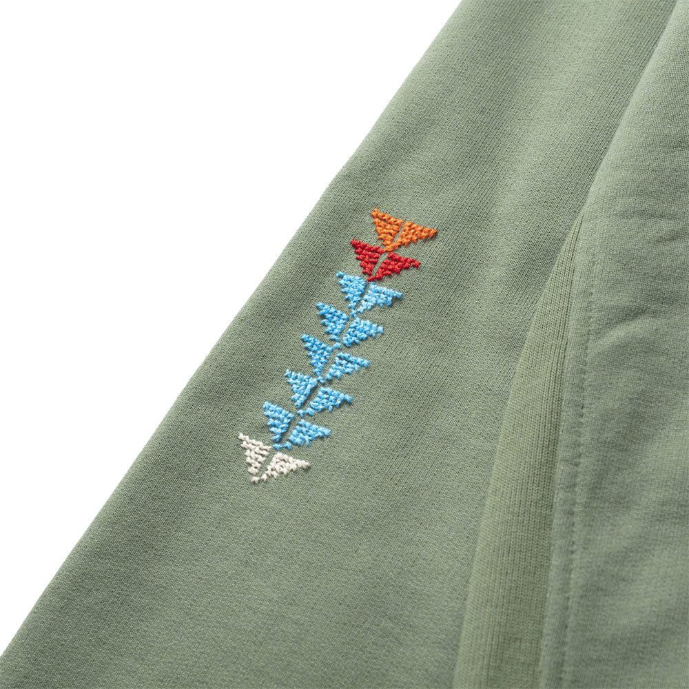 Adish o1mle1224 Kharaz Logo Hooded Sweatshirt in Olive Green Size US S / EU 44-46 / 1 - 6 Thumbnail