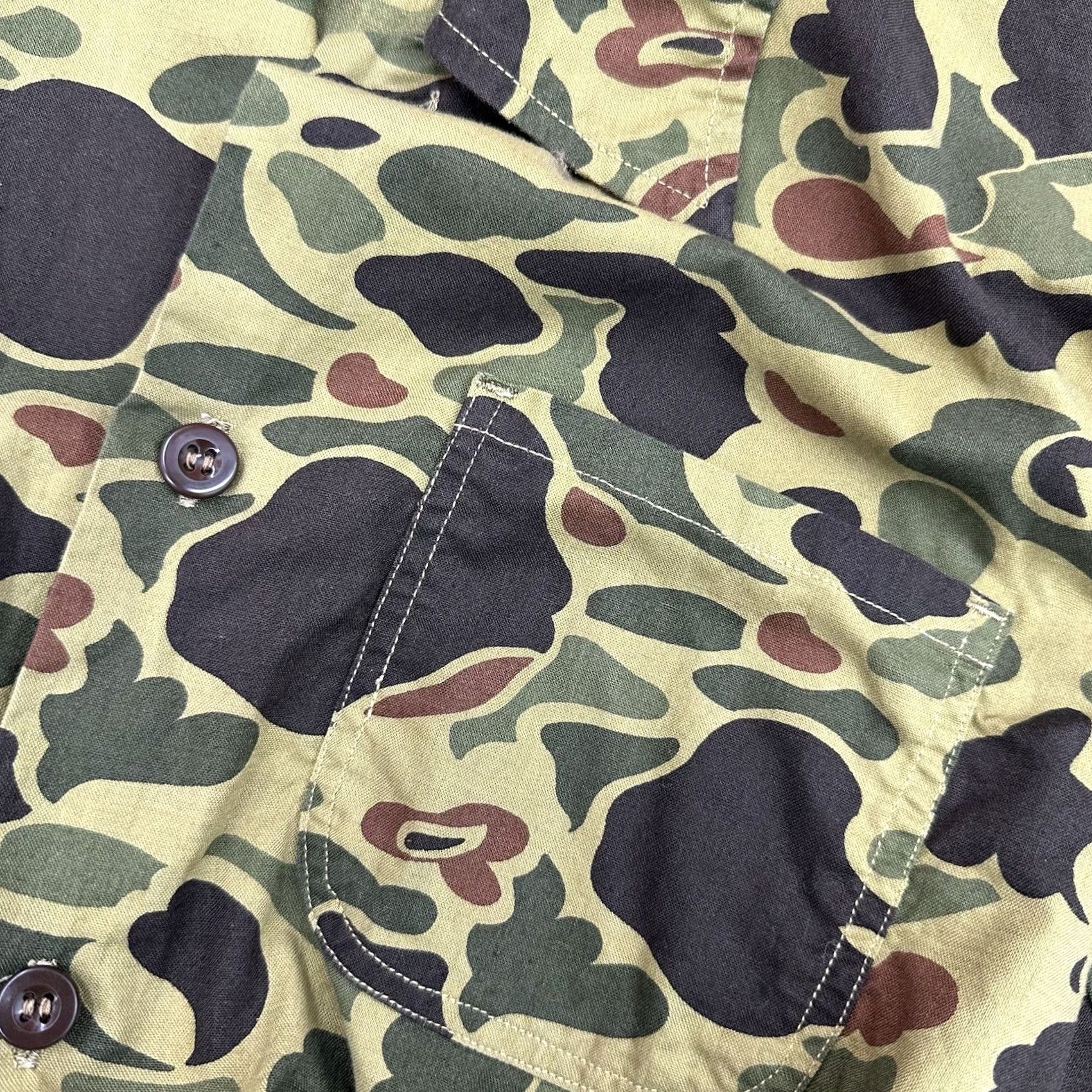 Vintage VINTAGE 80s Duck Camo 3 Pocket Cotton Shirt Medium Men Button-Up Shirt Size US M / EU 48-50 / 2 - 6 Thumbnail
