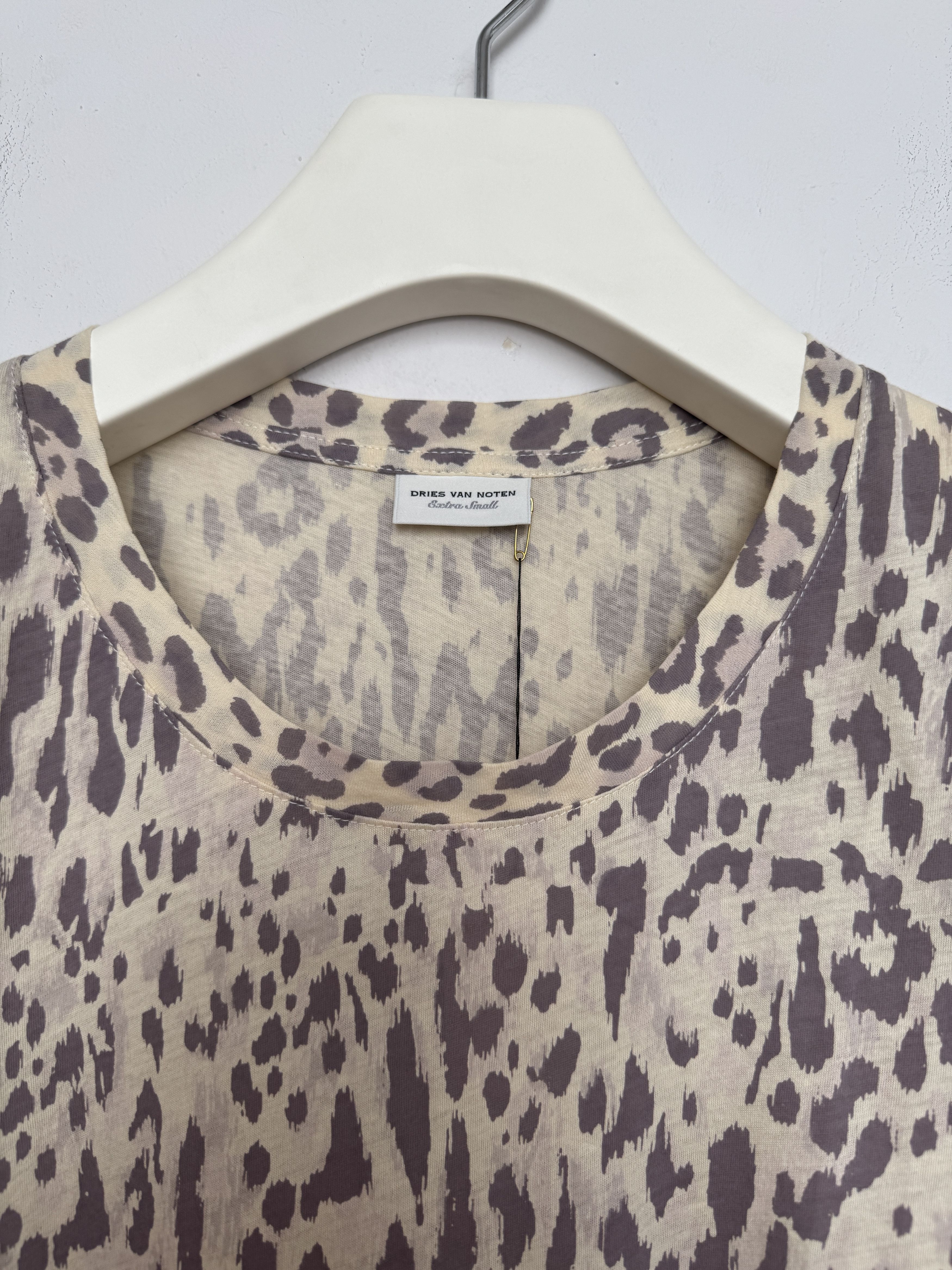 Dries Van Noten Leopar Print Long-Sleeved Top Size XS / US 0-2 / IT 36-38 - 3 Thumbnail