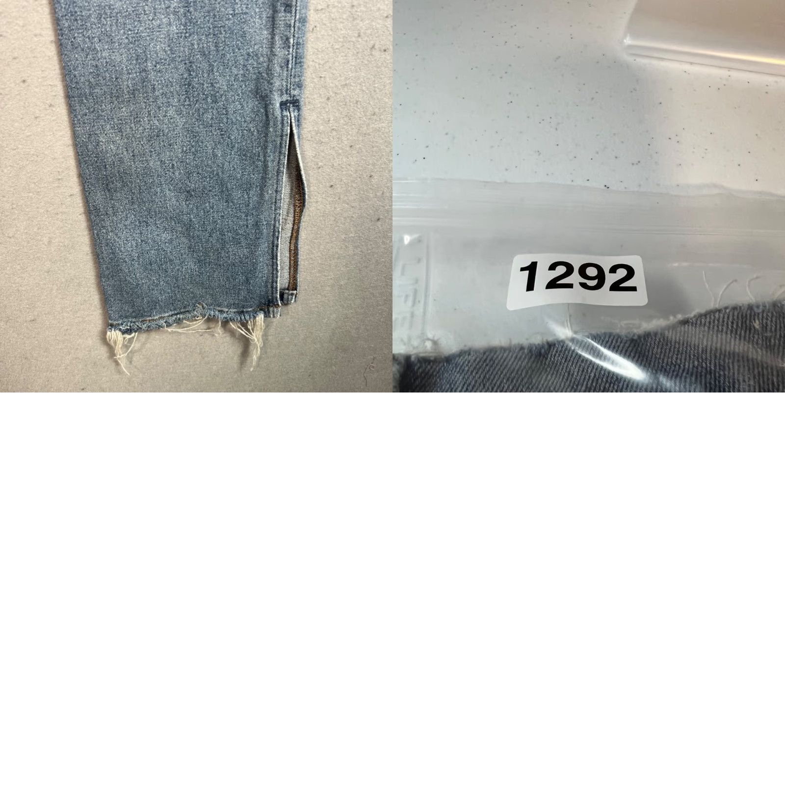 Reformation Reformation Jeans Perri Denim Distressed Blue 23 High-Rise Womens Straight Jeans Size 40" / US 18 - 10 Thumbnail