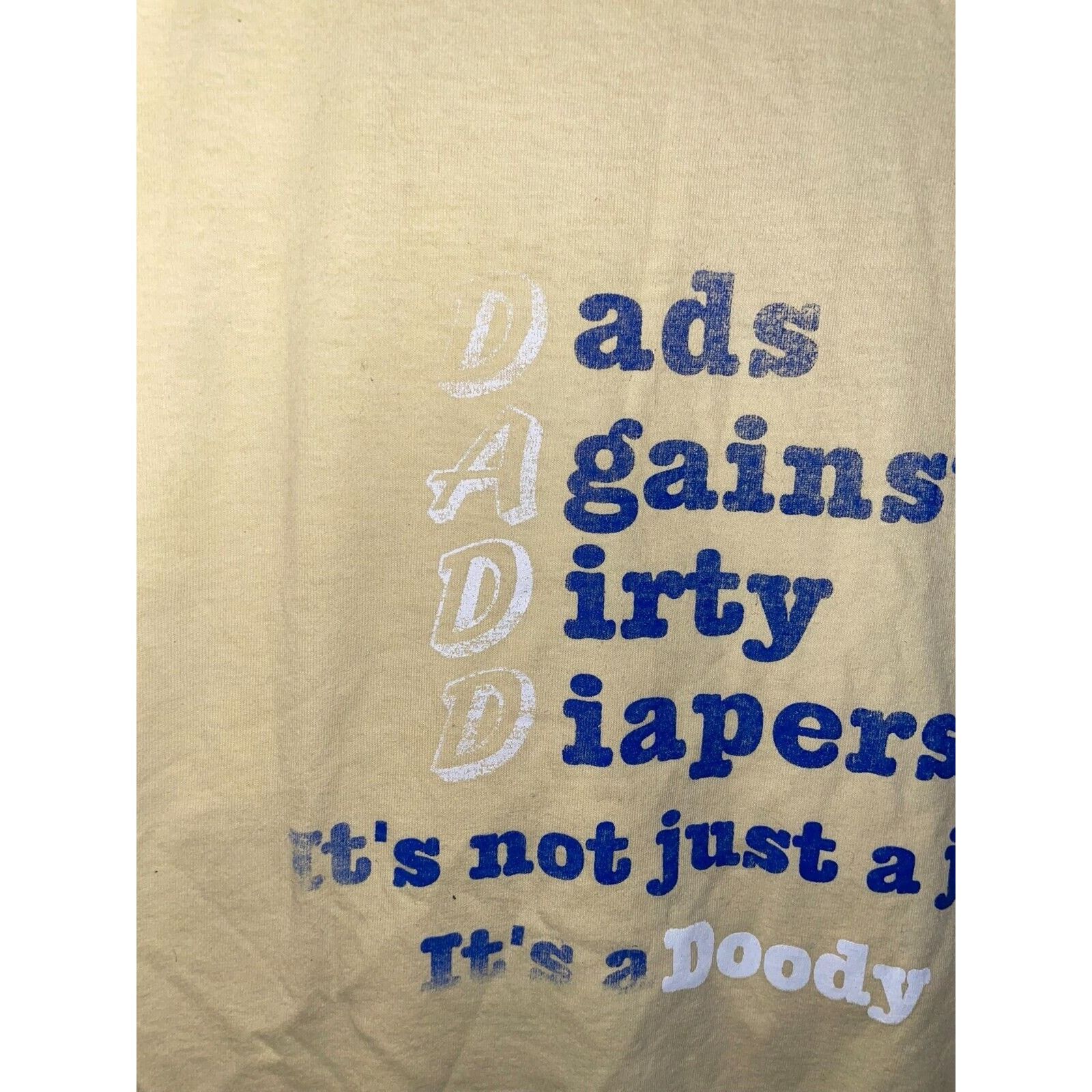 Jerzees Vintage Dad Shirt Against Dirty Diapers Joke Shirt Tee VTG L Size US L / EU 52-54 / 3 - 3 Thumbnail