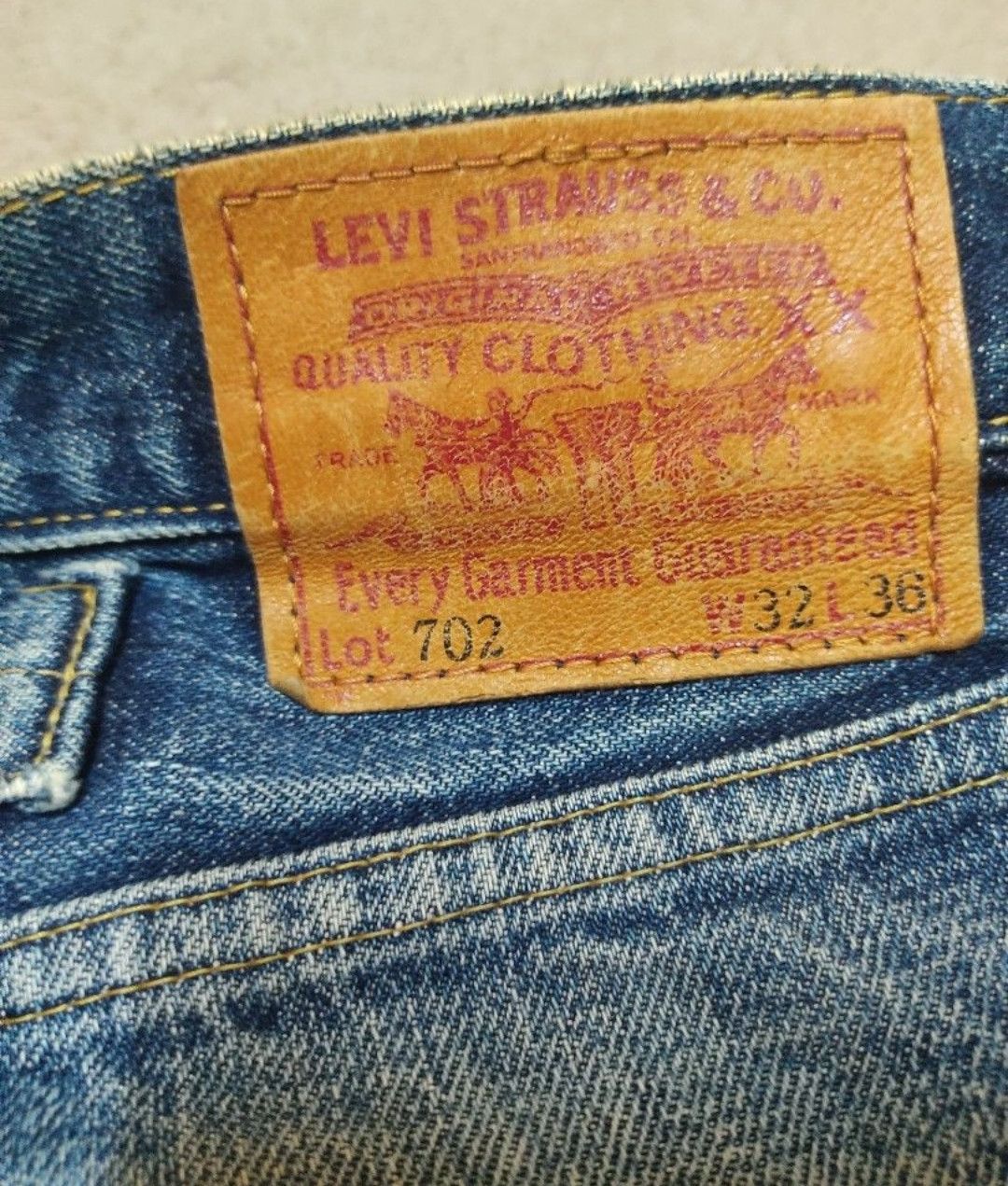 Levi's Vintage Clothing Vintage Levis 702 distressed buckle back Jeans Size US 32 / EU 48 - 5 Thumbnail