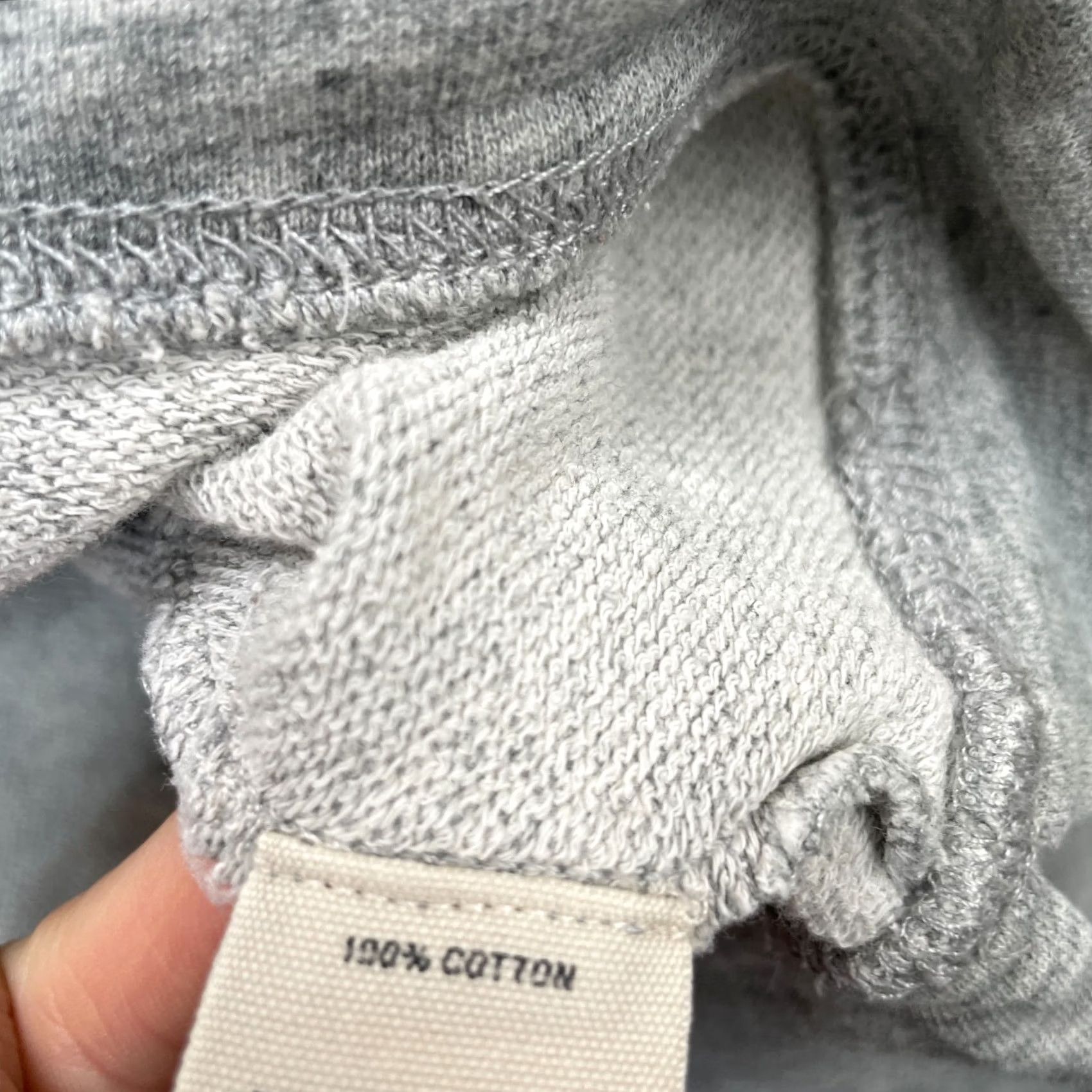 Alex Mill Alex Mill Sweatshirt Womens Medium Gray Heathered Cotton Terry Lined Side Slits Size M / US 6-8 / IT 42-44 - 5 Thumbnail