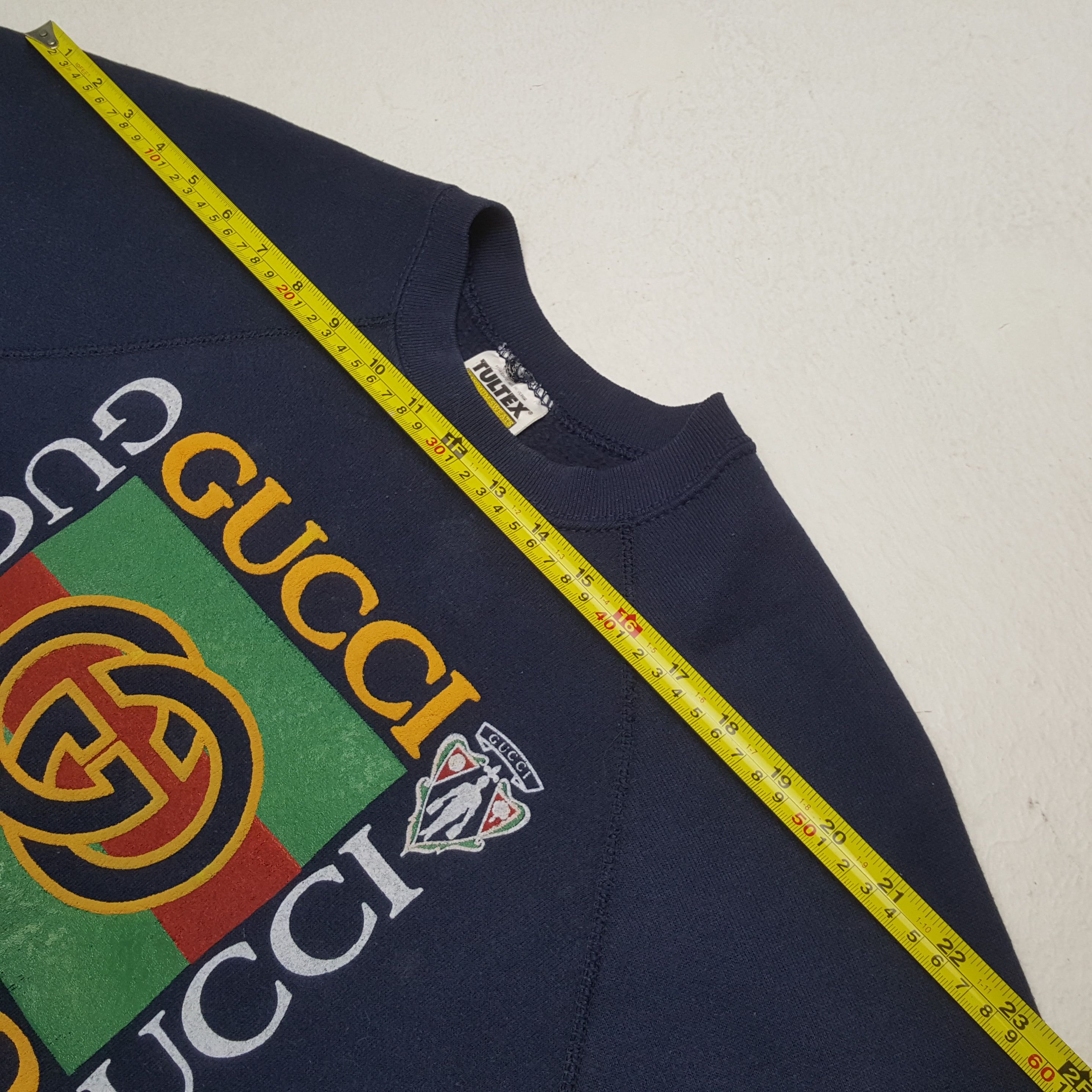 Tultex Vintage Gucci Italian Fashion style Sweatshirt RR2 Size US L / EU 52-54 / 3 - 6 Thumbnail