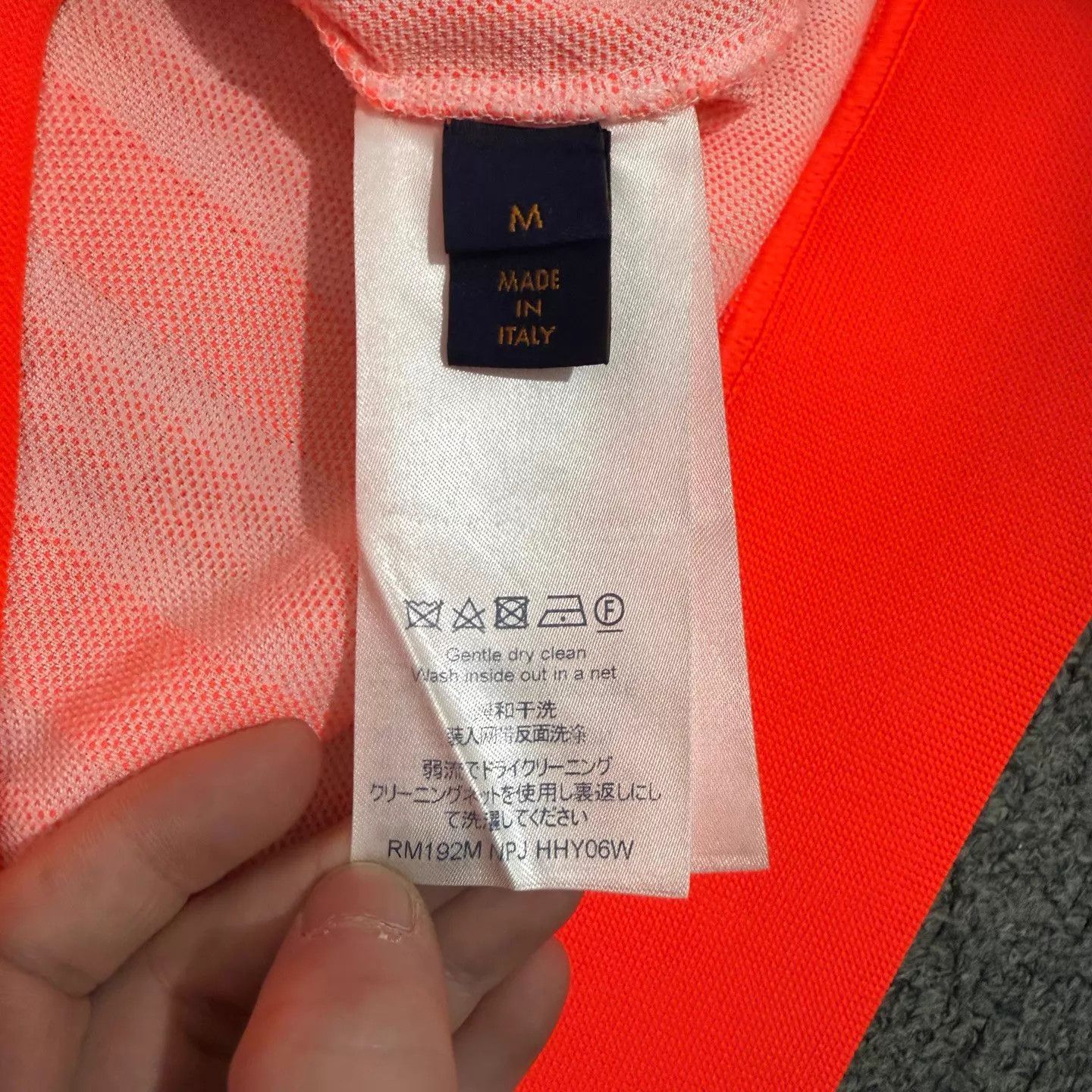 Louis Vuitton LV Orange Allover Print Lock SS Polo M Size US M / EU 48-50 / 2 - 4 Thumbnail
