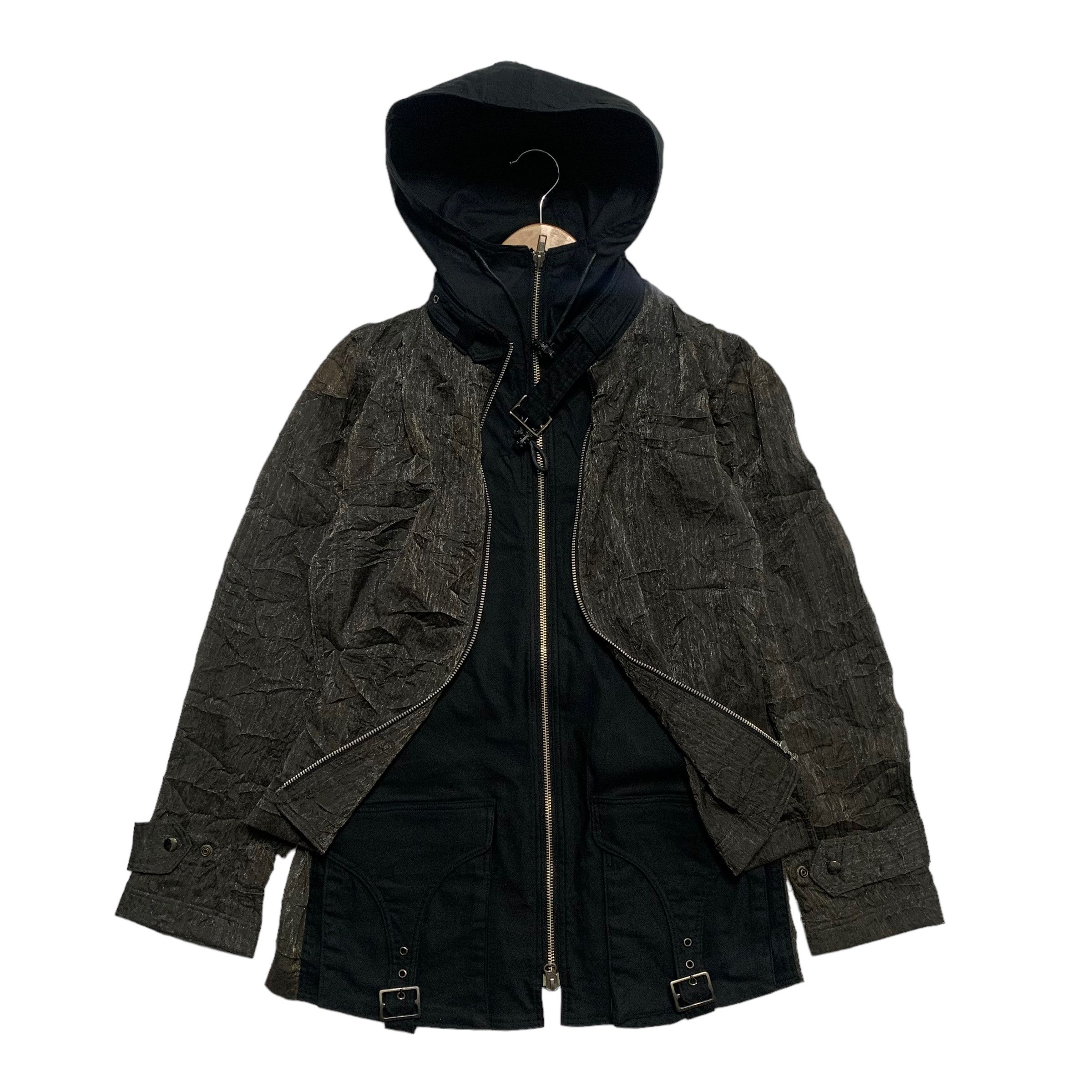 Japanese Brand Kohshin Satoh Hooded Double Layer Jacket Size US S / EU 44-46 / 1 - 1 Thumbnail