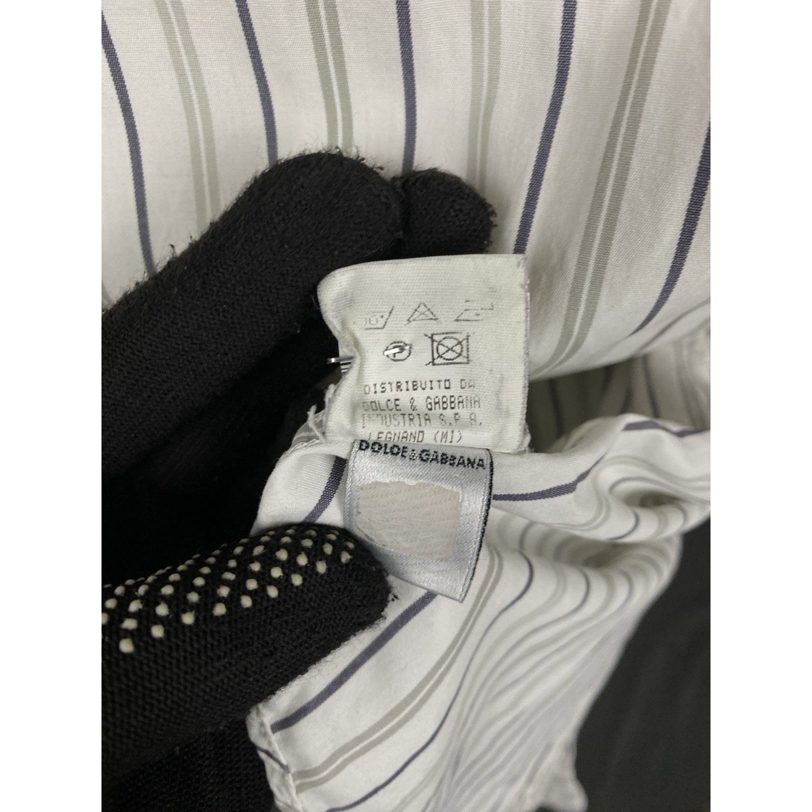 Dolce & Gabbana Dolce&Gabbana Men's Vintage White Blue Striped Longsleeve Sh Size US M / EU 48-50 / 2 - 11 Thumbnail
