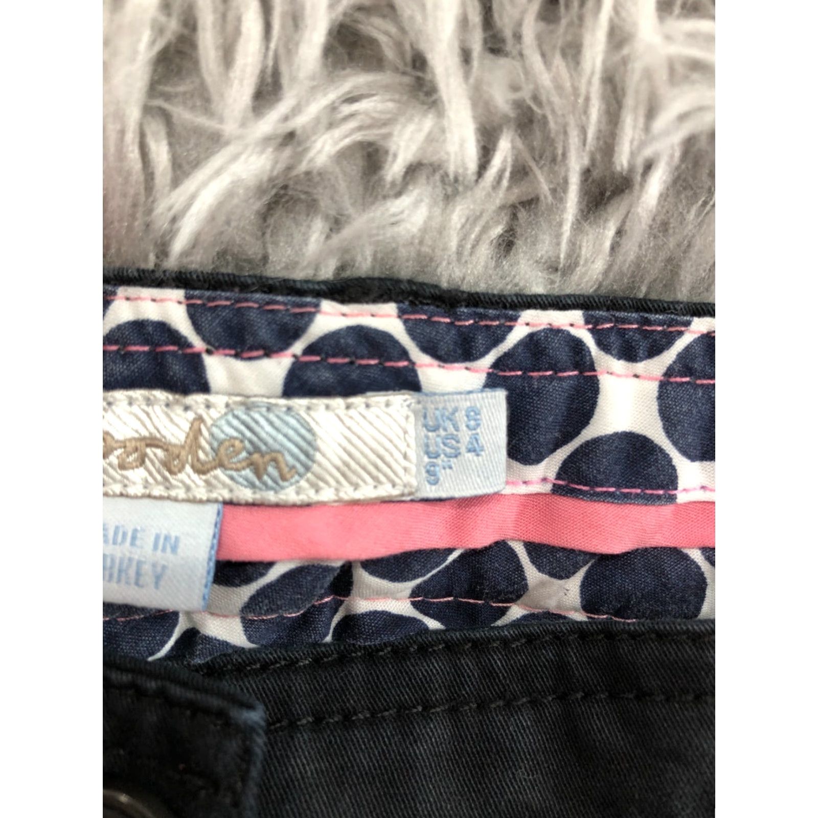 Boden Boden Chino Shorts Womens Size 4 Mid Rise Dark Wash Black - 5-Pocket Denim Flat Front Casual Size 27" / US 4 / IT 40 - 6 Thumbnail