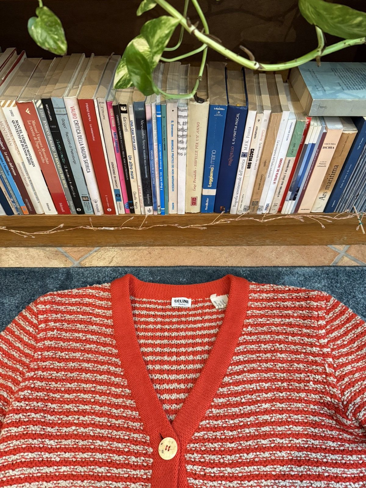 Celine Celine Lana Wool Vintage Rare HandKnited Cardigan Size M / US 6-8 / IT 42-44 - 2 Thumbnail